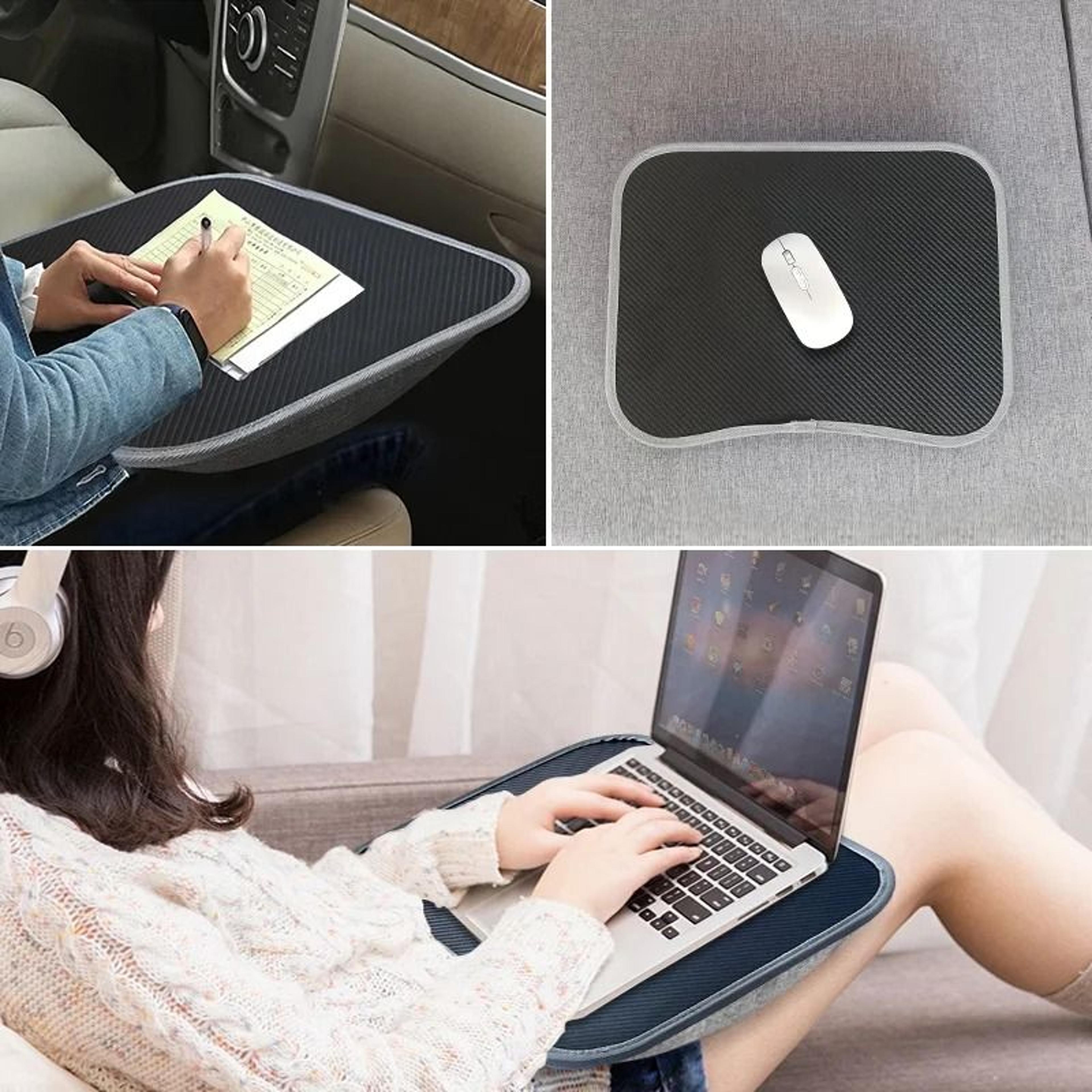 multifunctional laptop desk with cushion and mouse pad