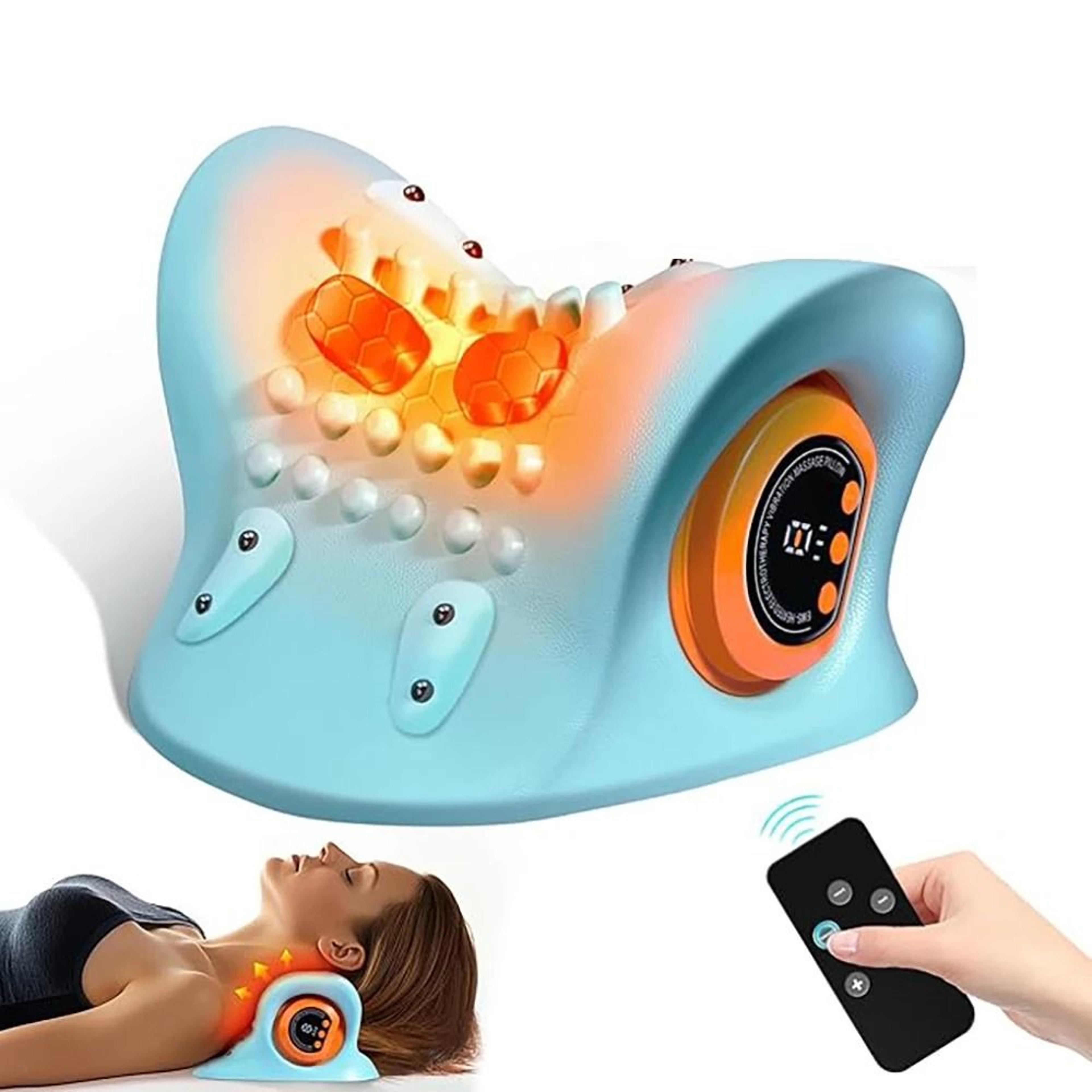 Portable EMS Neck Massager With Heat And Cervical Spine Support 1