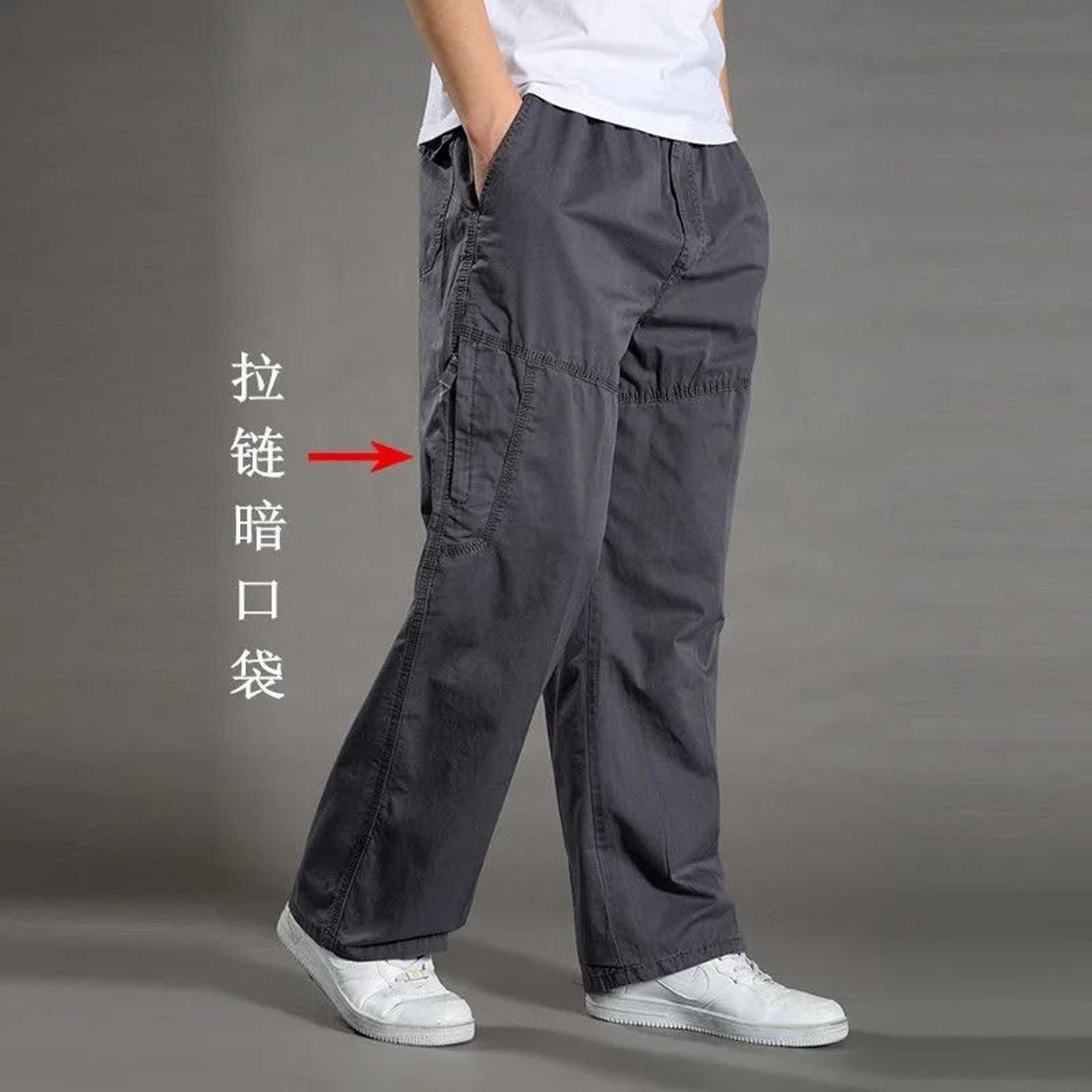 Mens Cotton Cargo Jogger Pants For Work And Outdoor Climbing 11