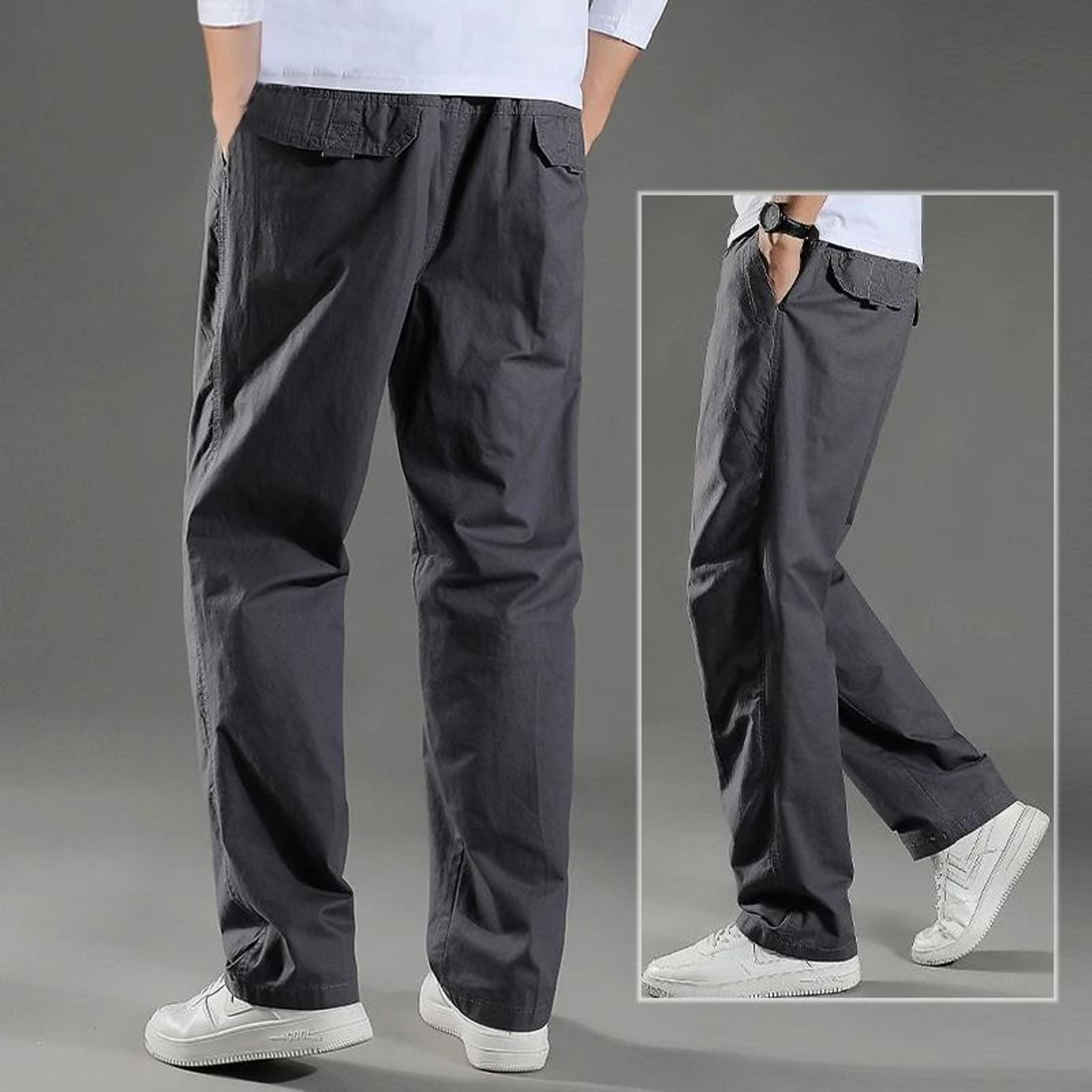 Mens Cotton Cargo Jogger Pants For Work And Outdoor Climbing 16