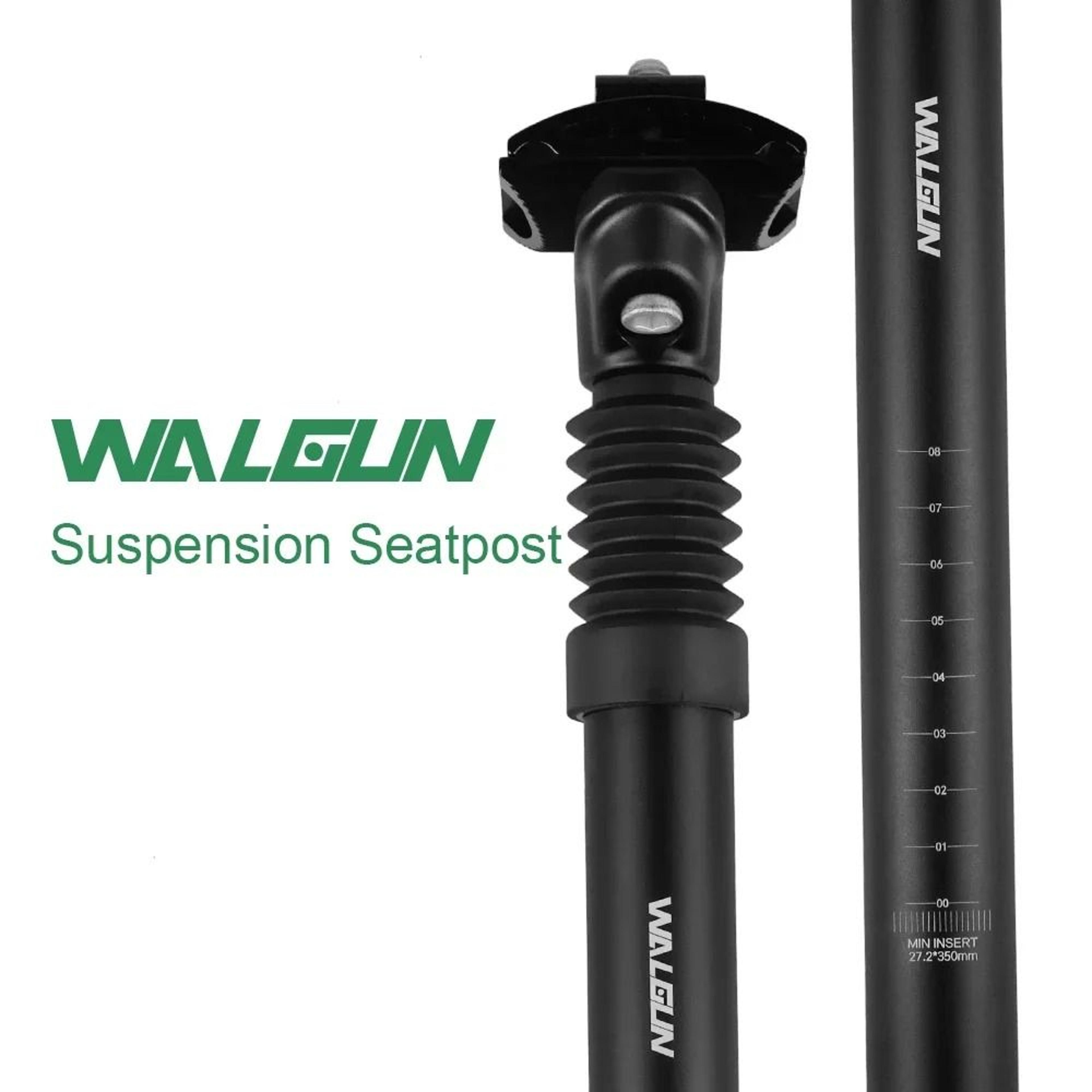 suspension bicycle seatpost with shock absorption for mtb and road bikes