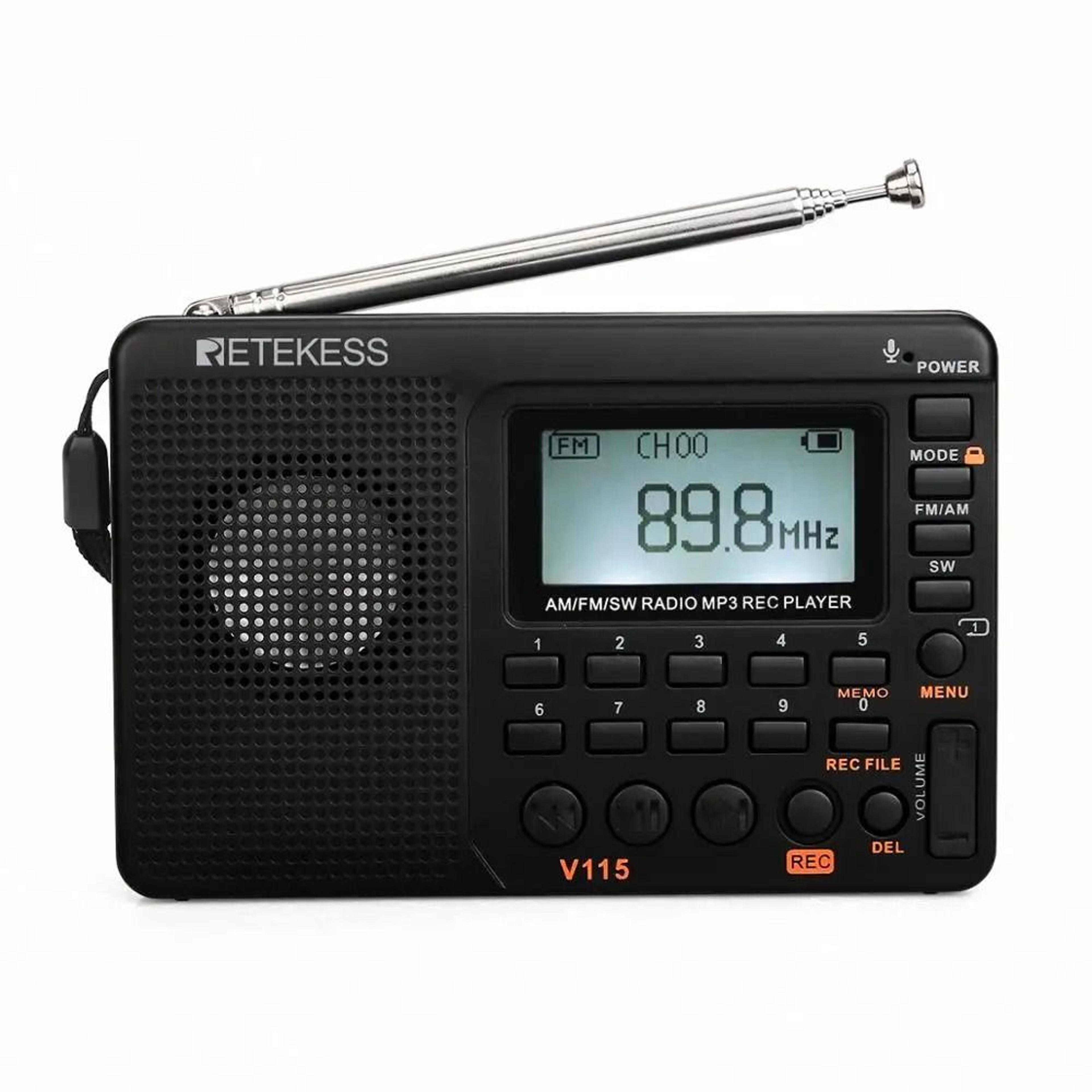 Portable MultiBand Radio With USB Recording And Speaker 7