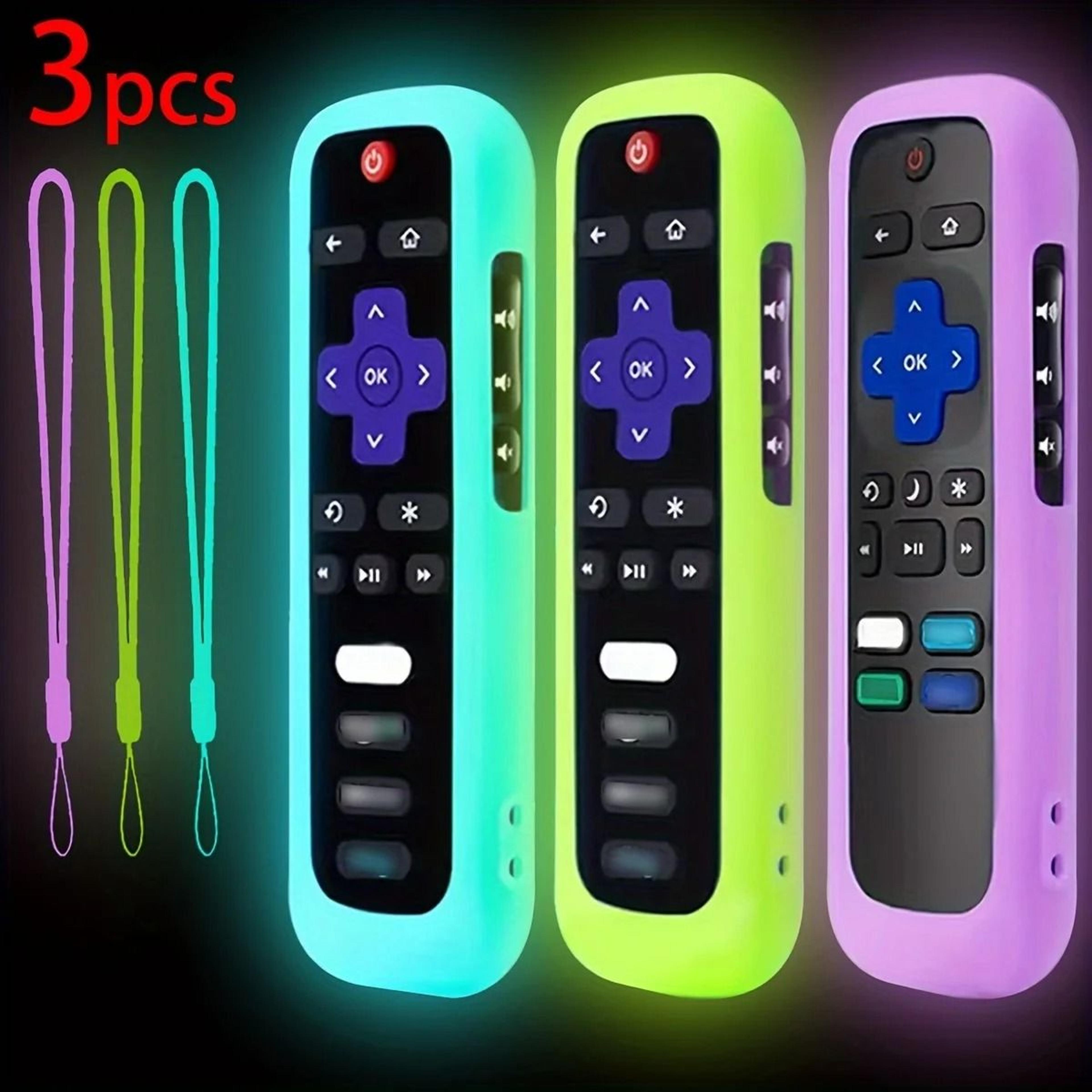 Luminous Silicone Remote Control Case With Strap For TCL Hisense Roku TV 0