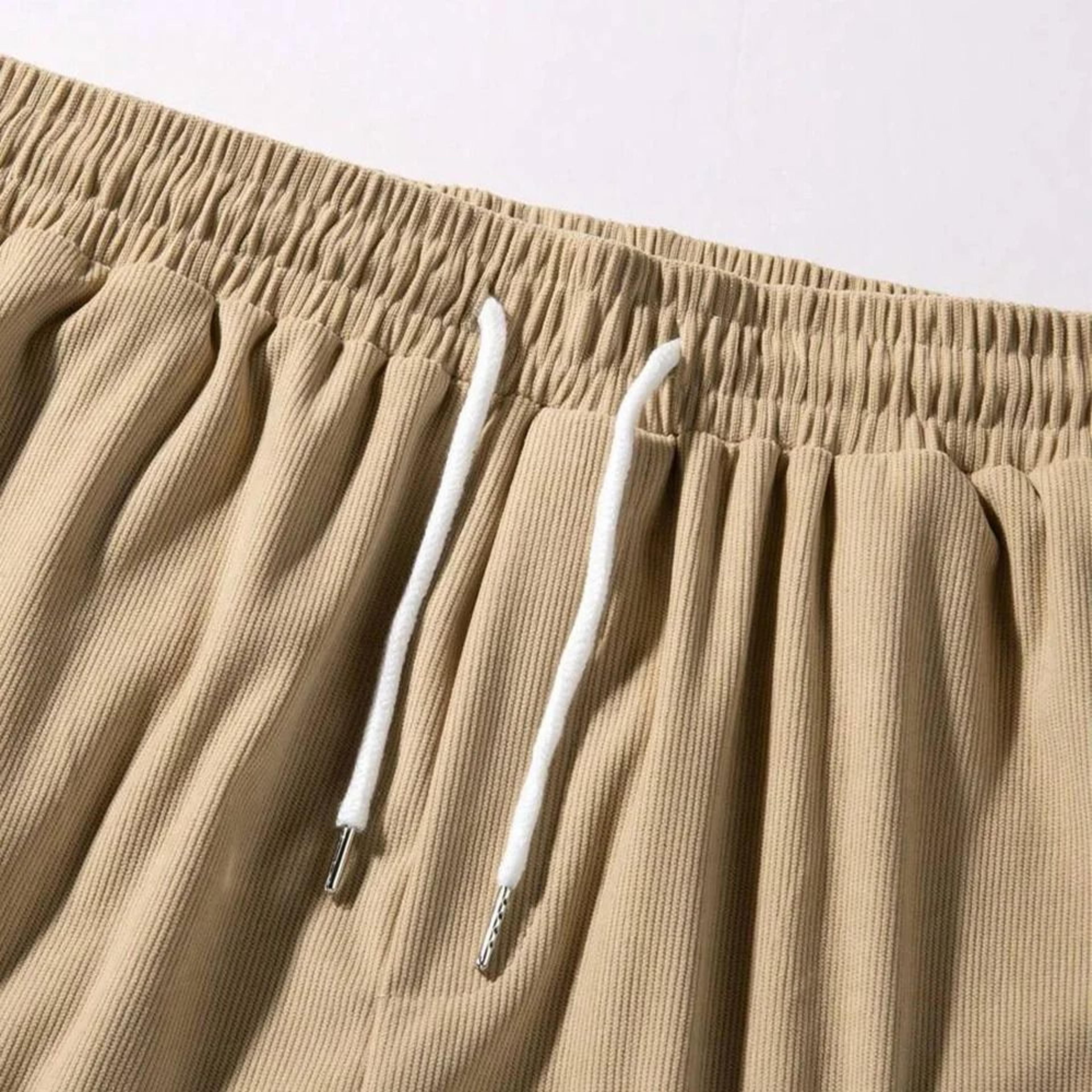Mens Corduroy Casual Summer Shorts For Beach And Sportswear 4