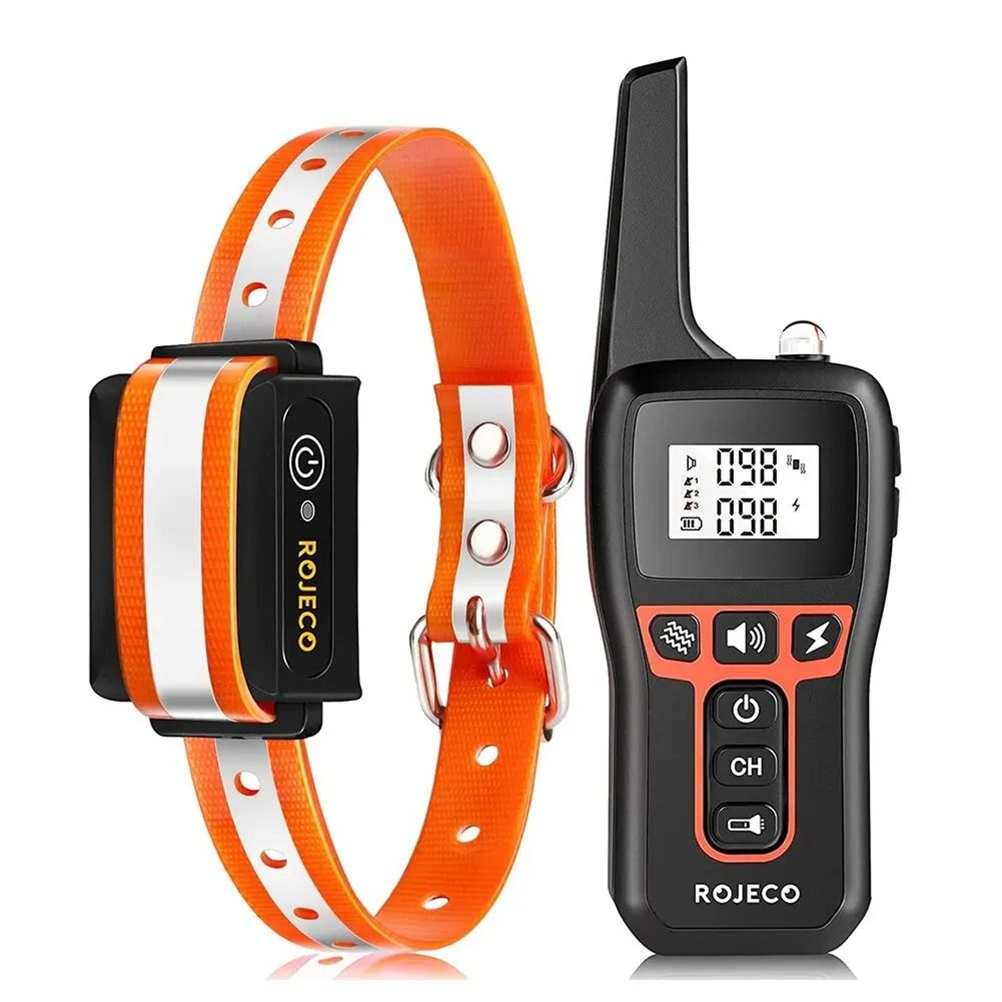 Rechargeable Remote Dog Training Collar With 1000m Range And Bark Control 7