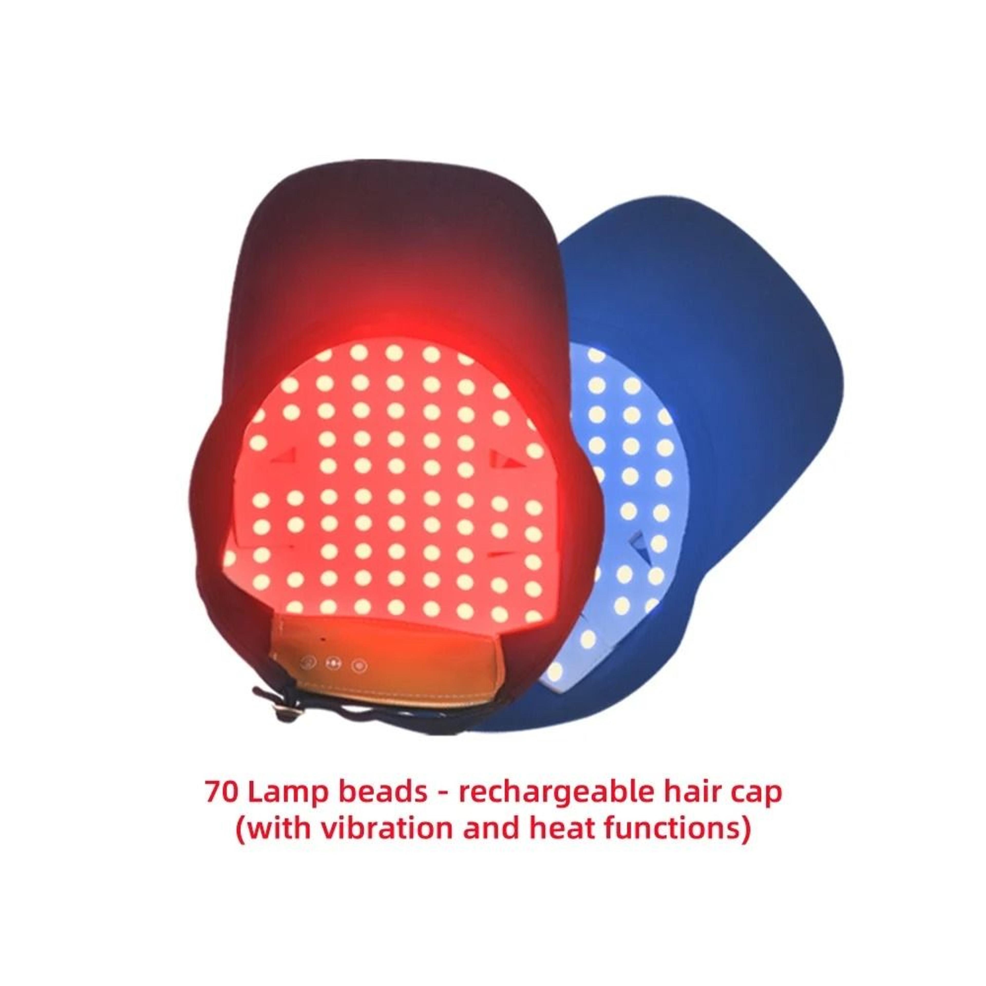 Red Light Therapy Hair Growth Cap With LED Light Stimulation 6