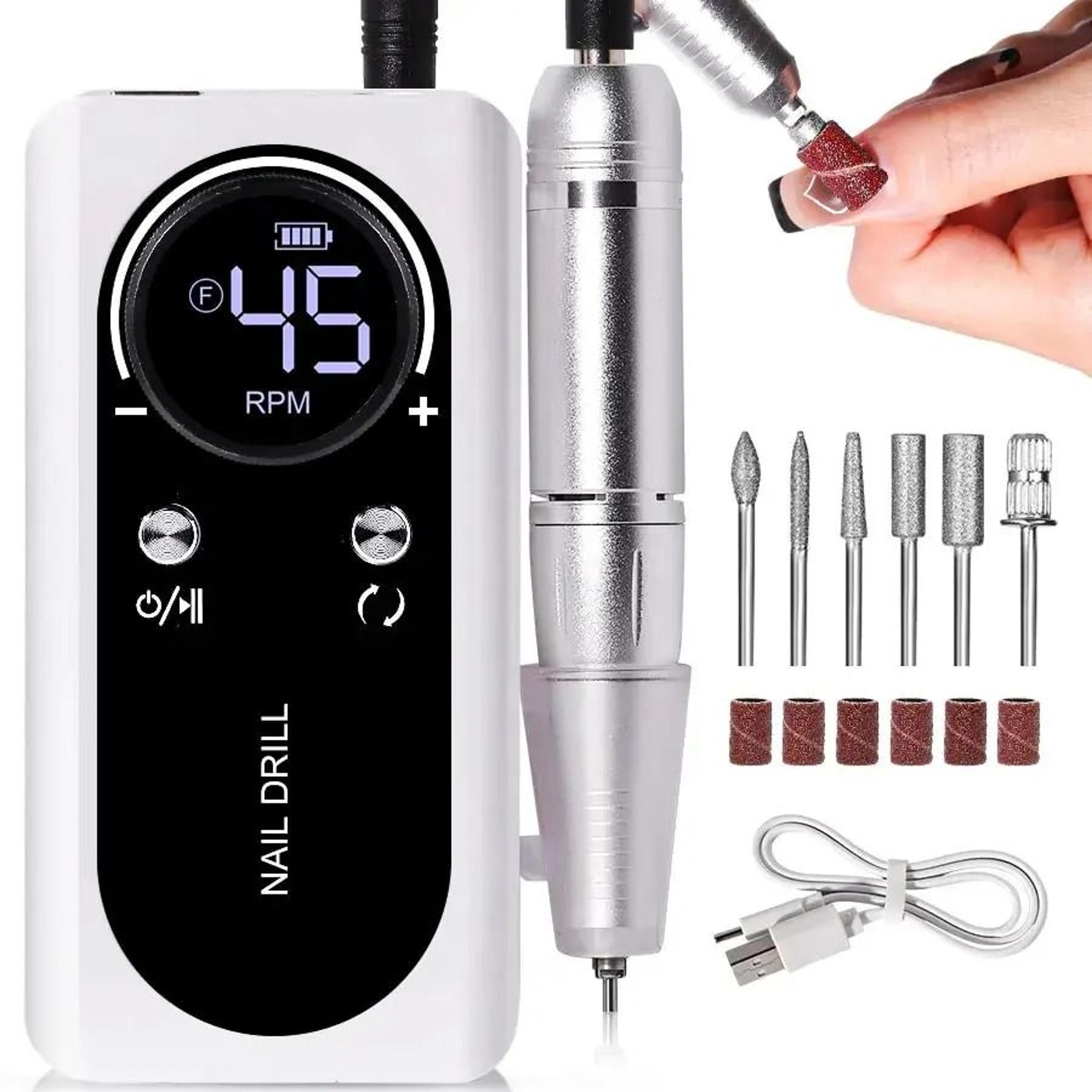 professional 45000rpm rechargeable nail drill machine for manicure and salon use