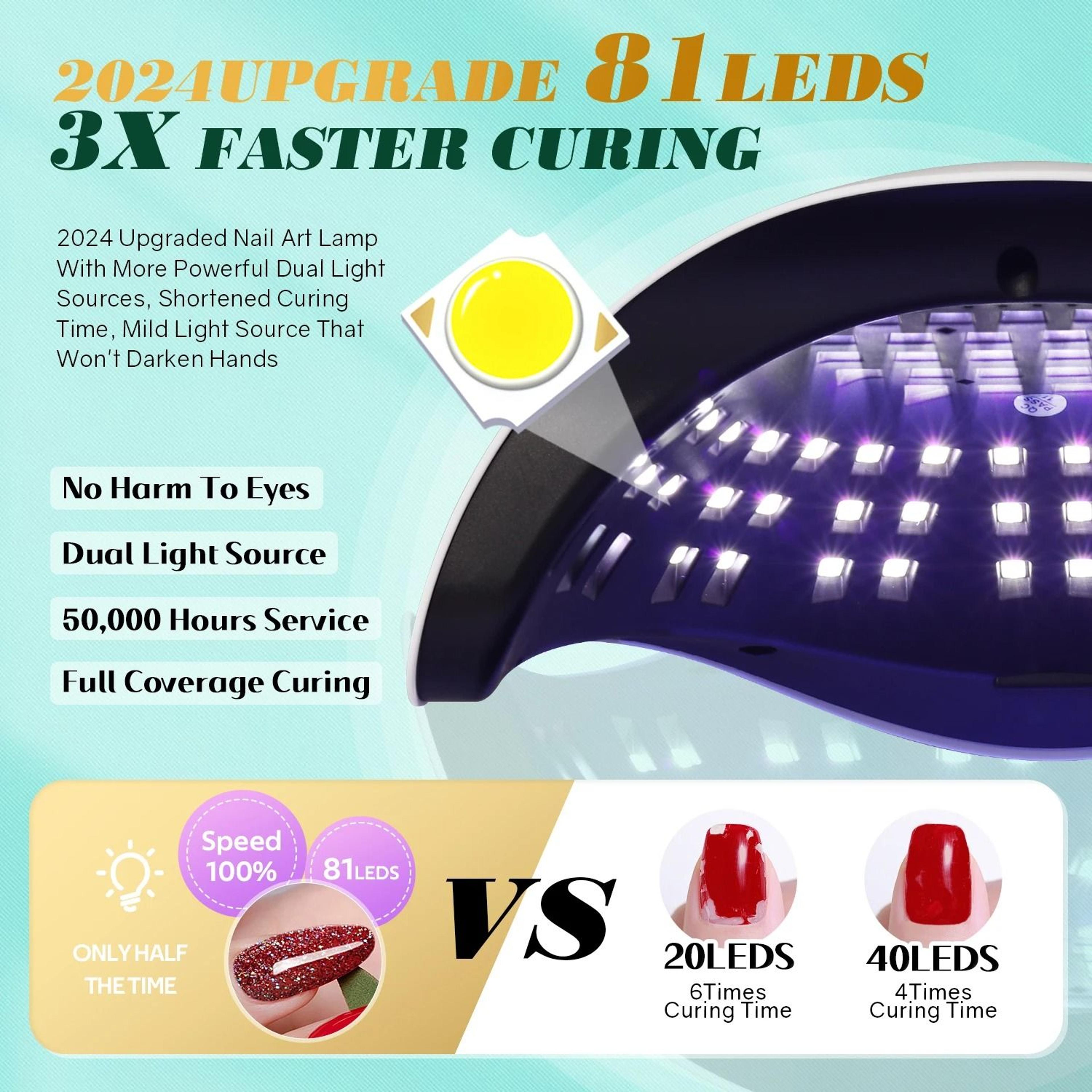 Professional 380W UV LED Nail Lamp For Fast Gel Polish Curing 4