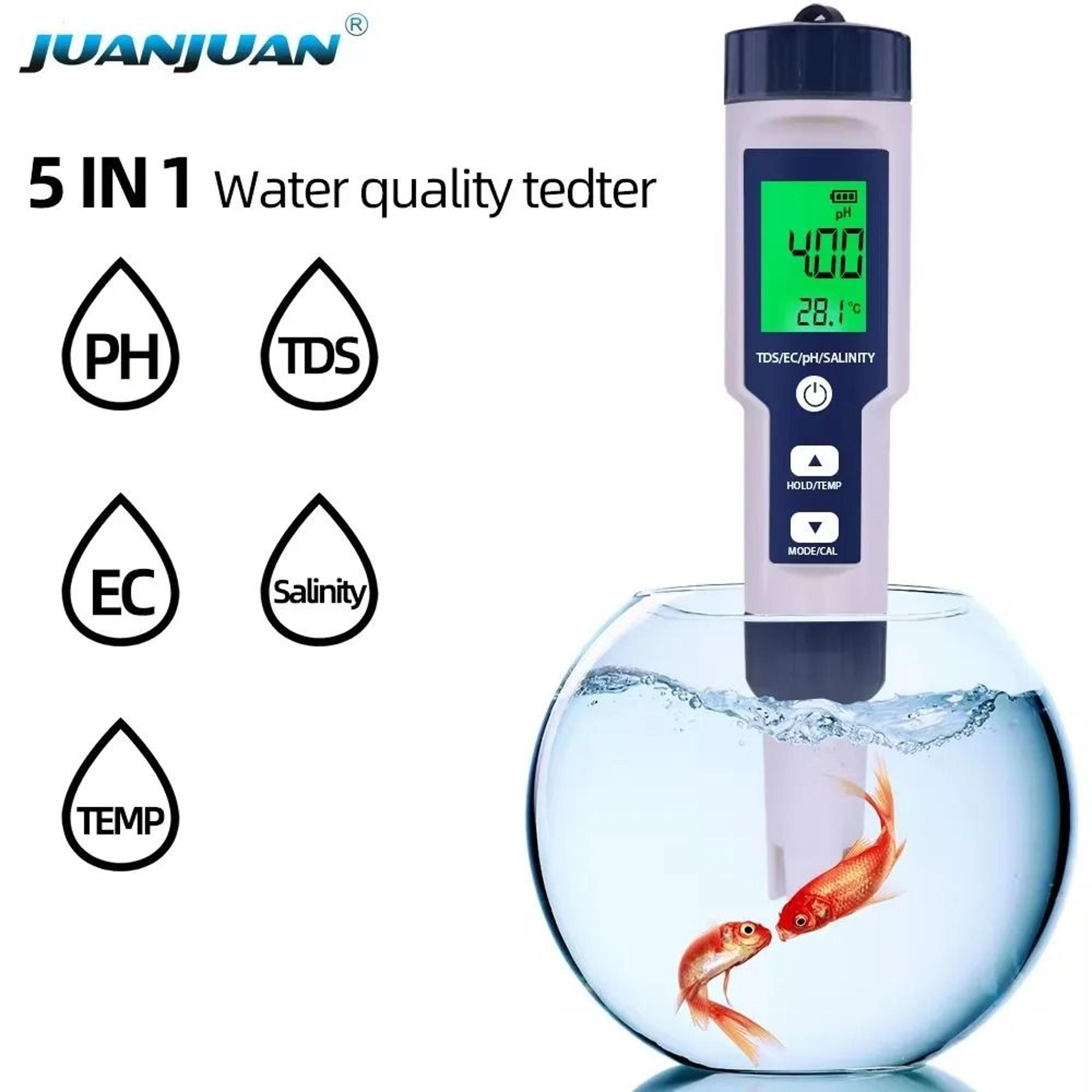 5 In 1 Digital Water Quality Tester For PH TDS EC Salinity And Temperature 1