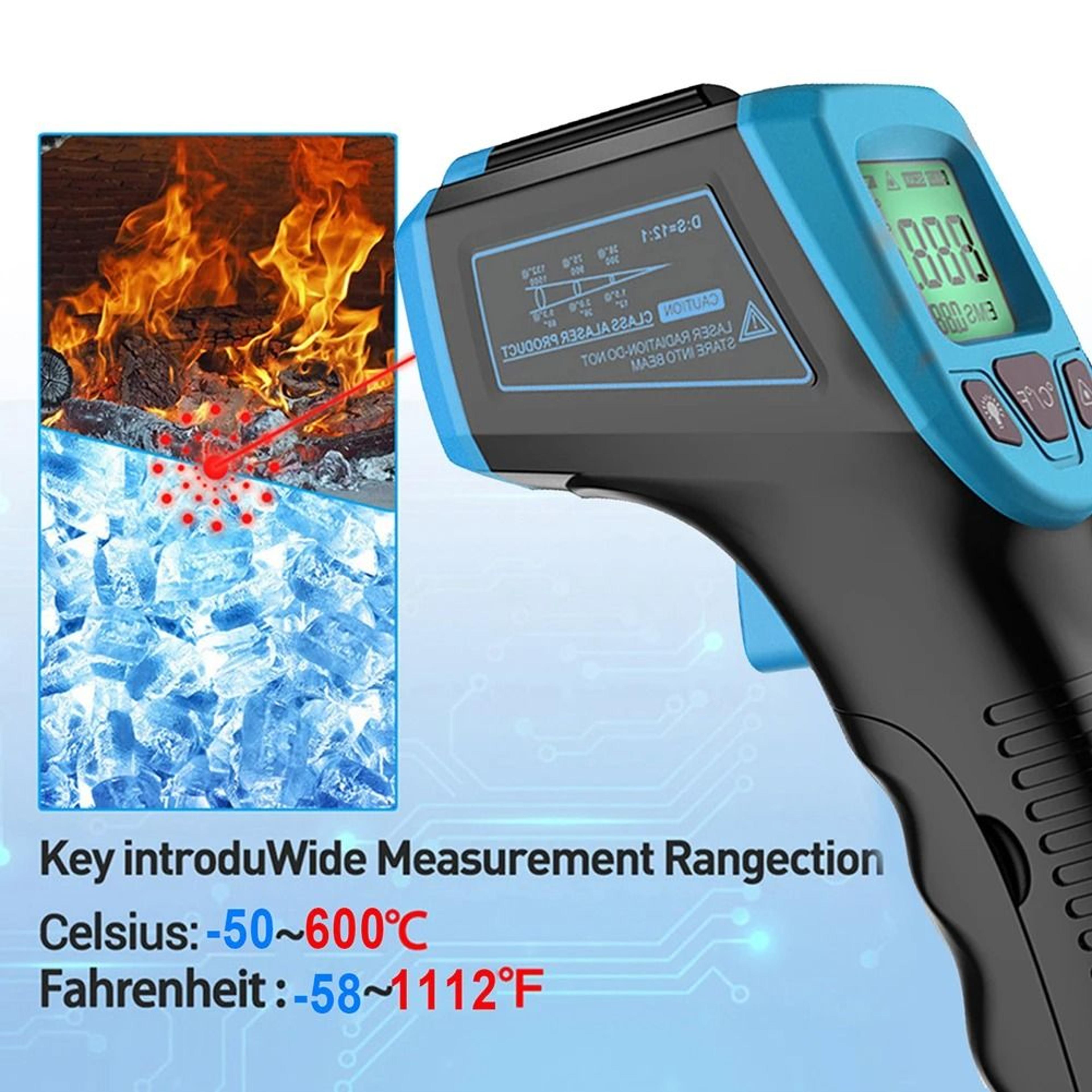 Digital Infrared Thermometer Contactless Laser Temperature Tester 4