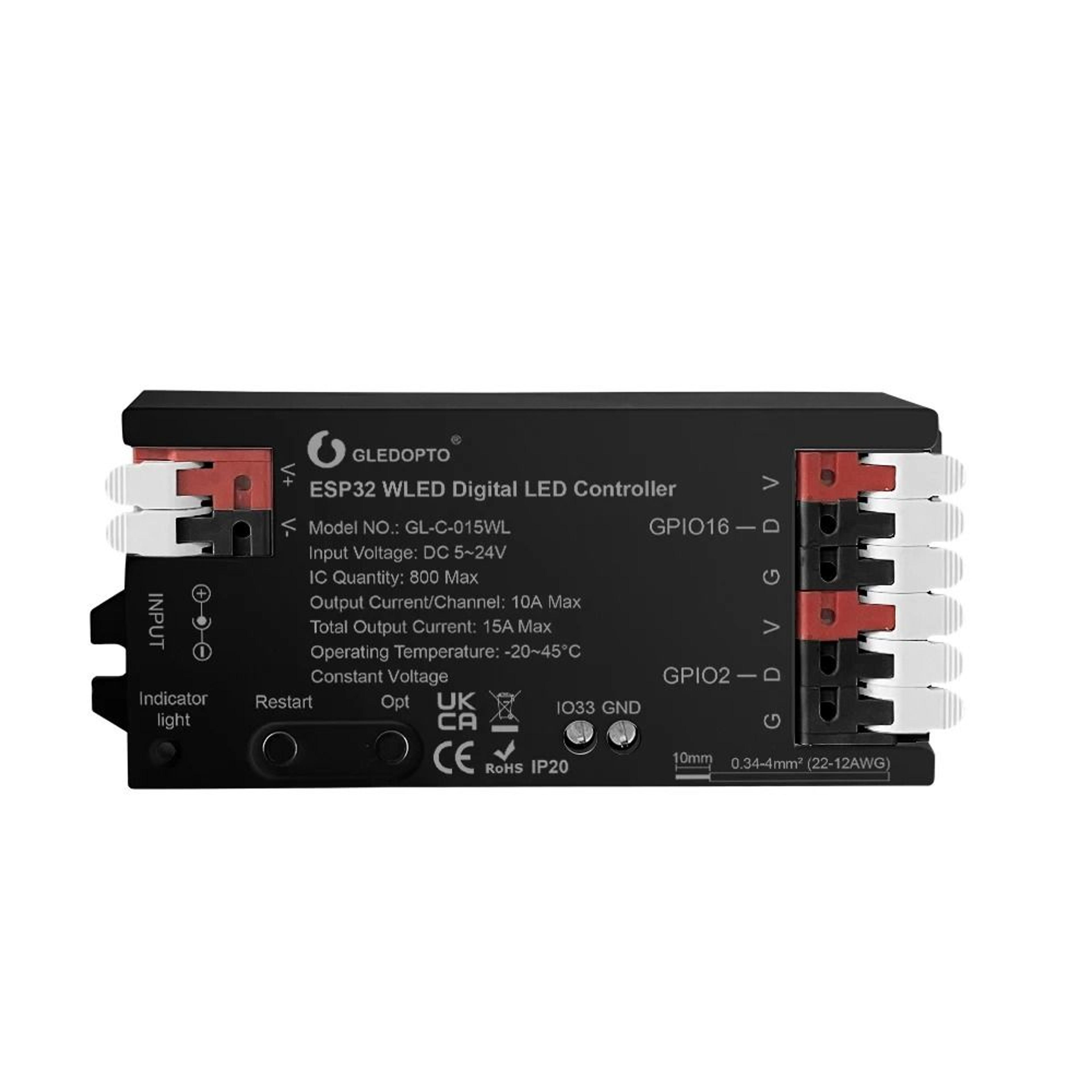 WLED ESP32 LED Controller With Mic For Addressable RGB Lighting 10