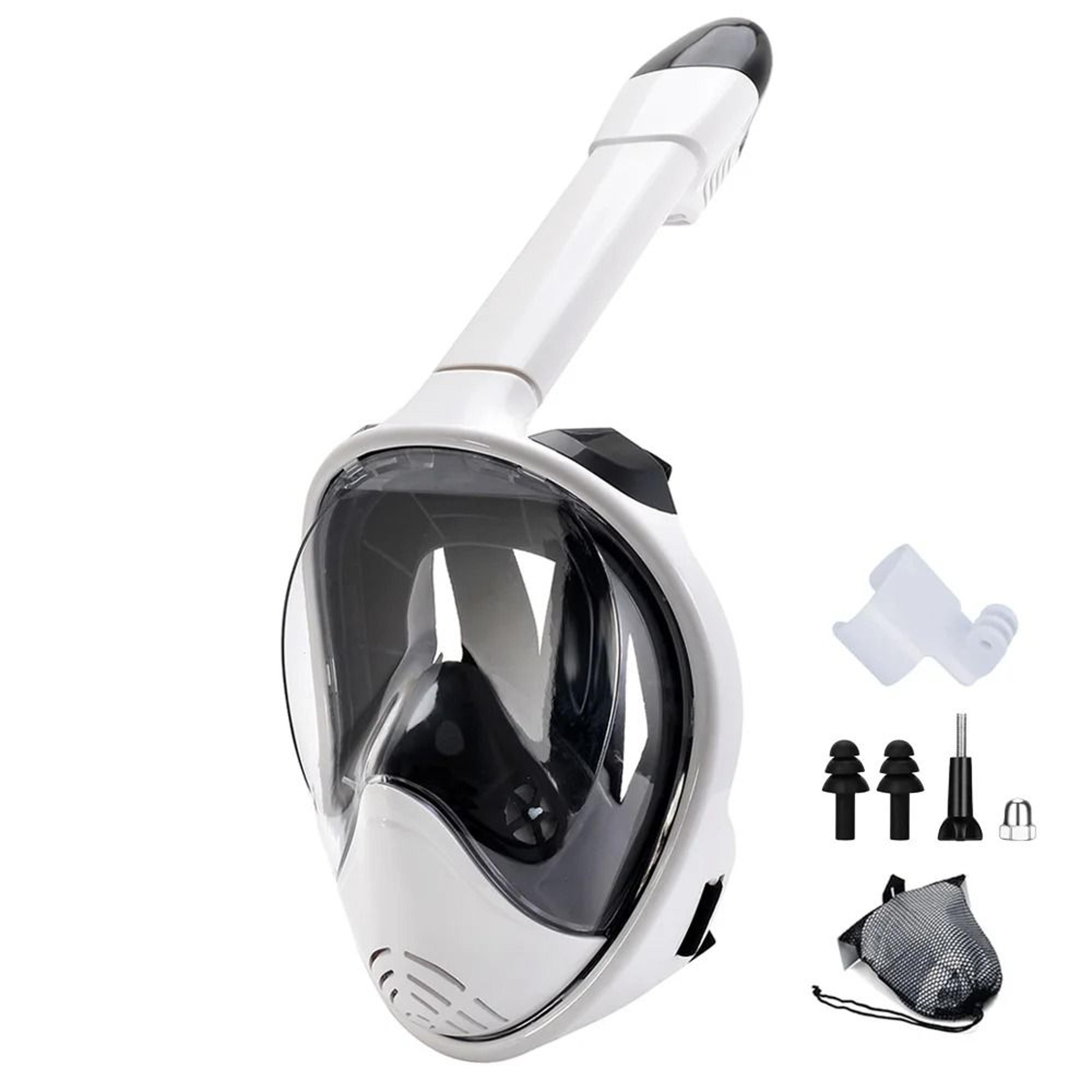 Full Face Snorkel Mask With Detachable Camera Mount Wide View AntiFog AntiLeak For Youth And Adults 10