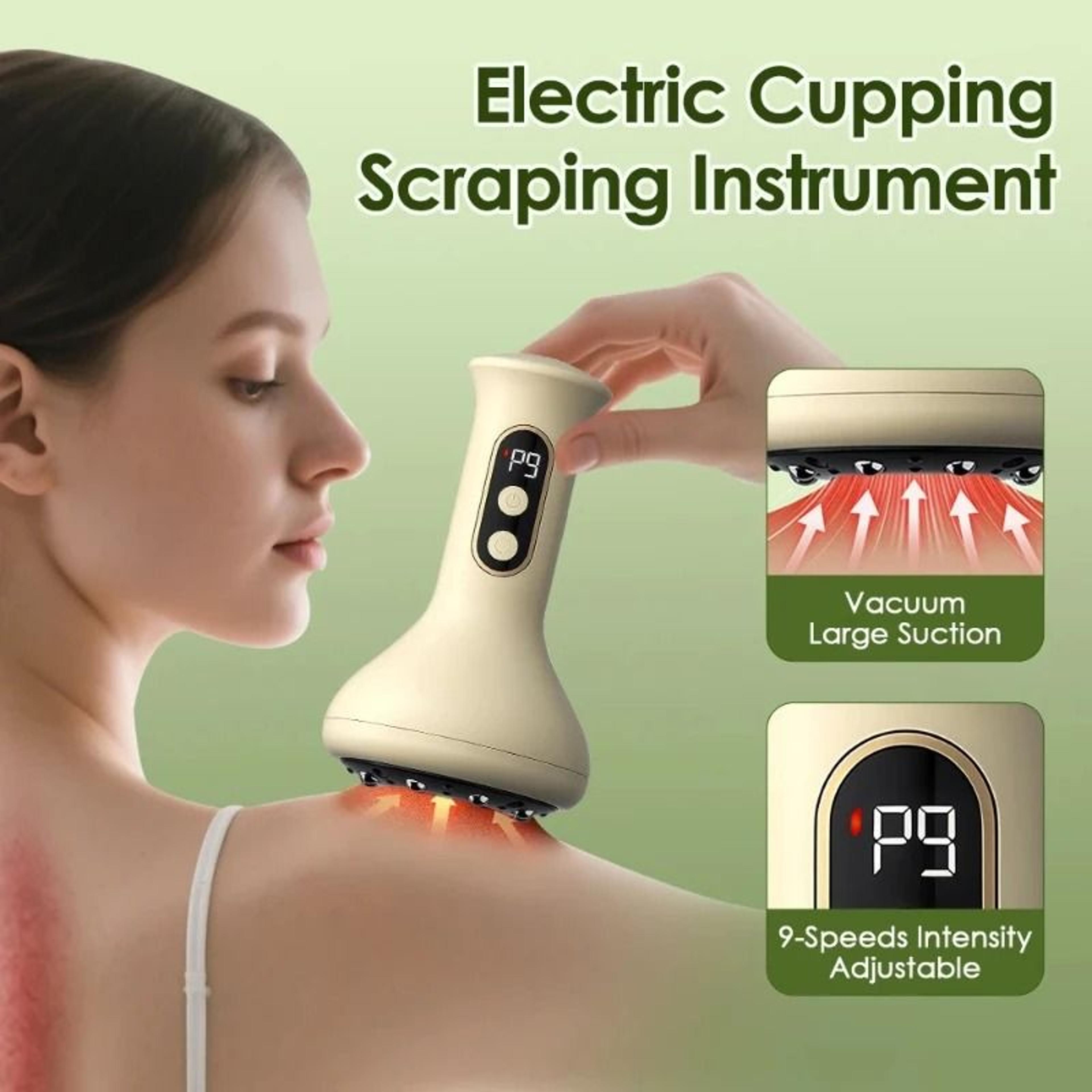 Smart Cupping Massage Machine With Red Light Heating 1