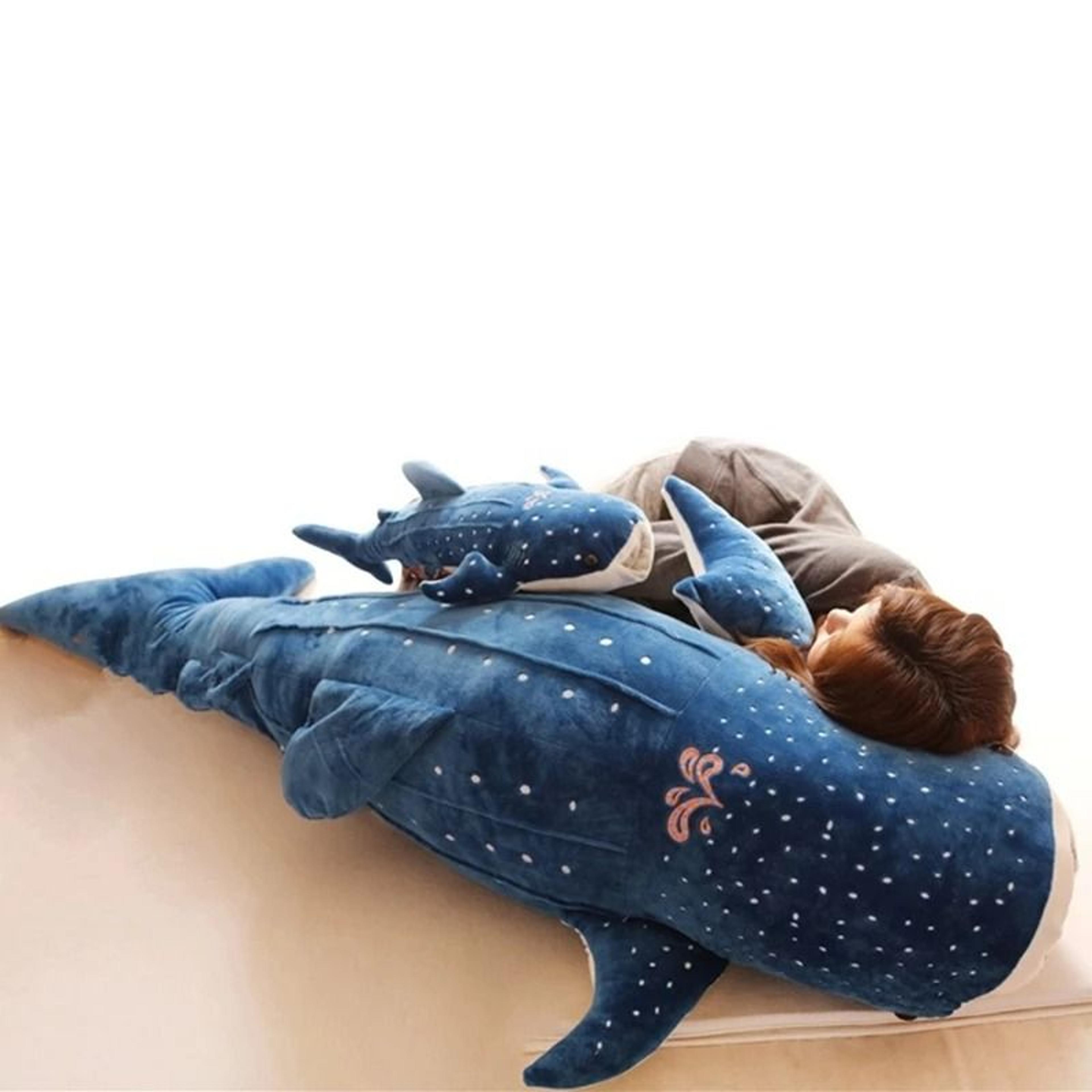 Cartoon Blue Shark Plush Toy Pillow 3