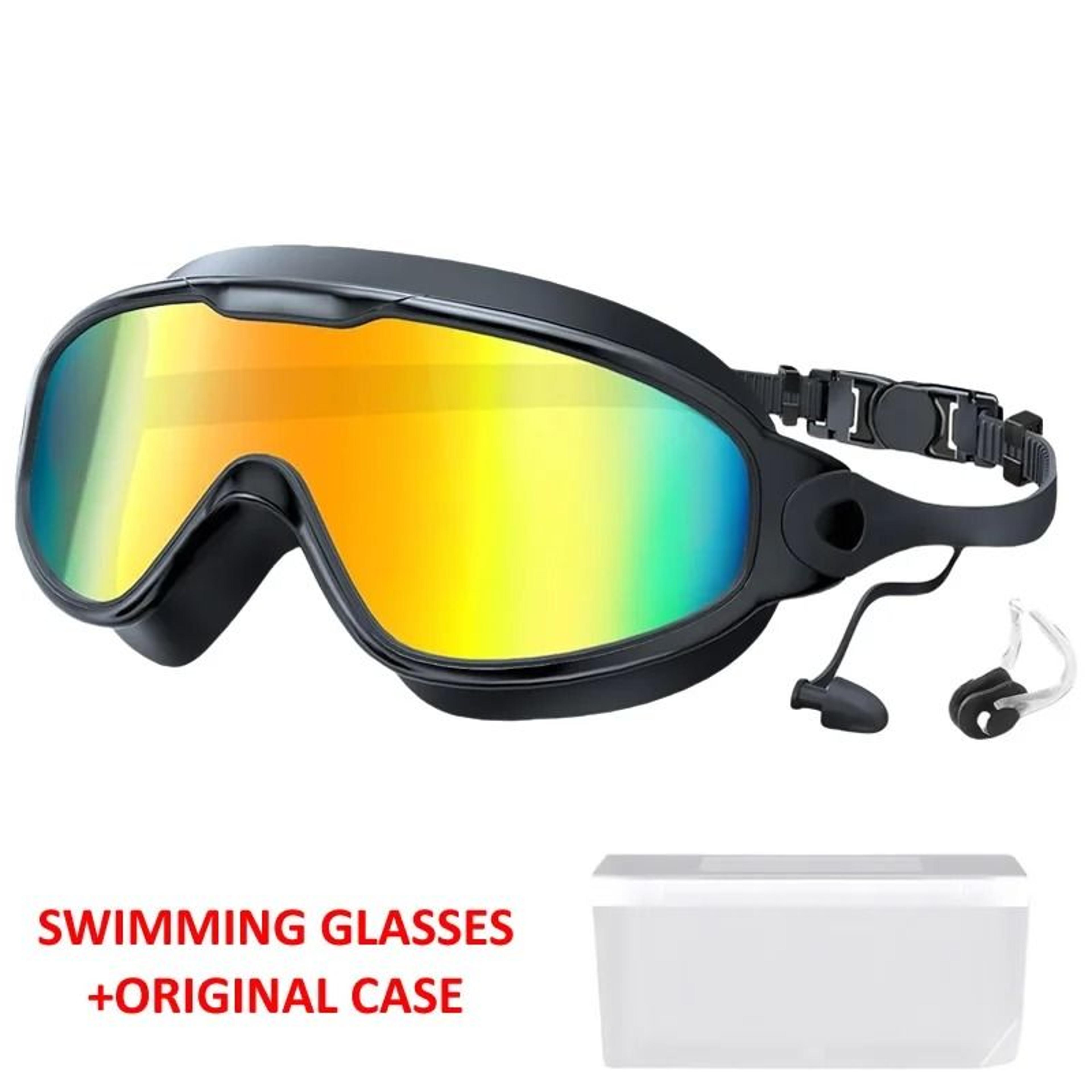 Large Frame Adult Swim Goggles With AntiFog Coated Lens And UV Protection 10