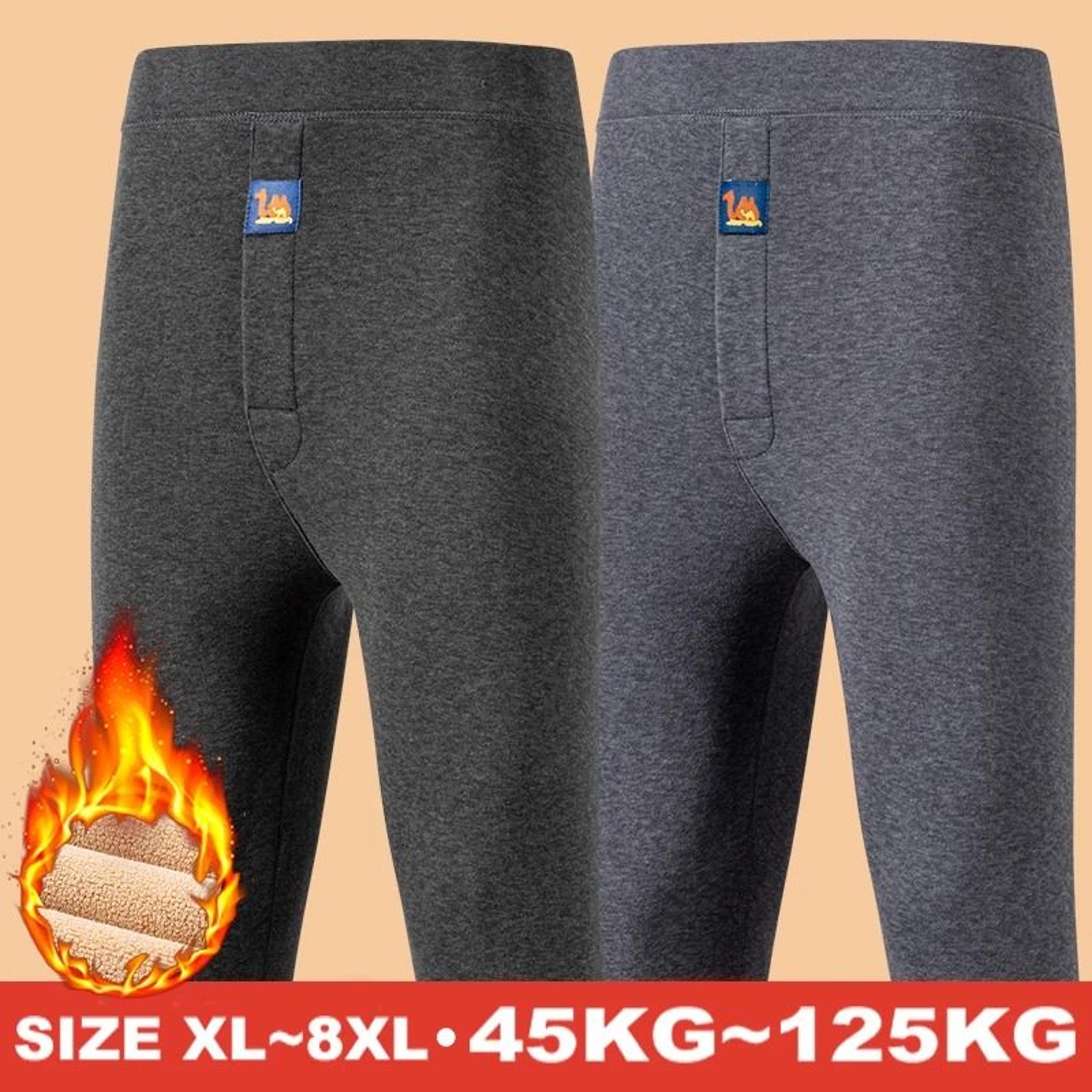 Mens Thermal Underwear Fleece Lined Winter Pants 0