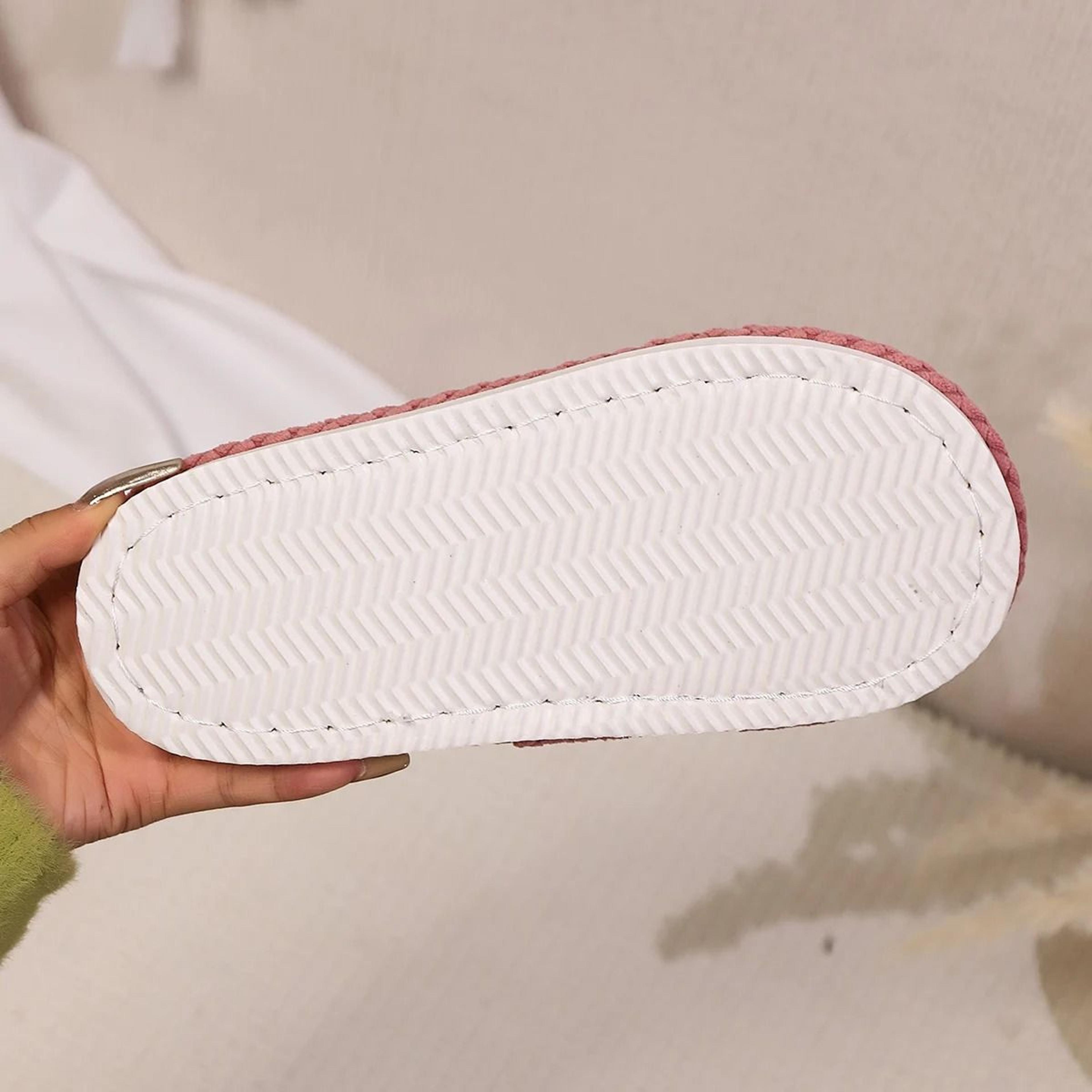 Cross Band Slippers Lightweight Open Toe Slides For Women 6