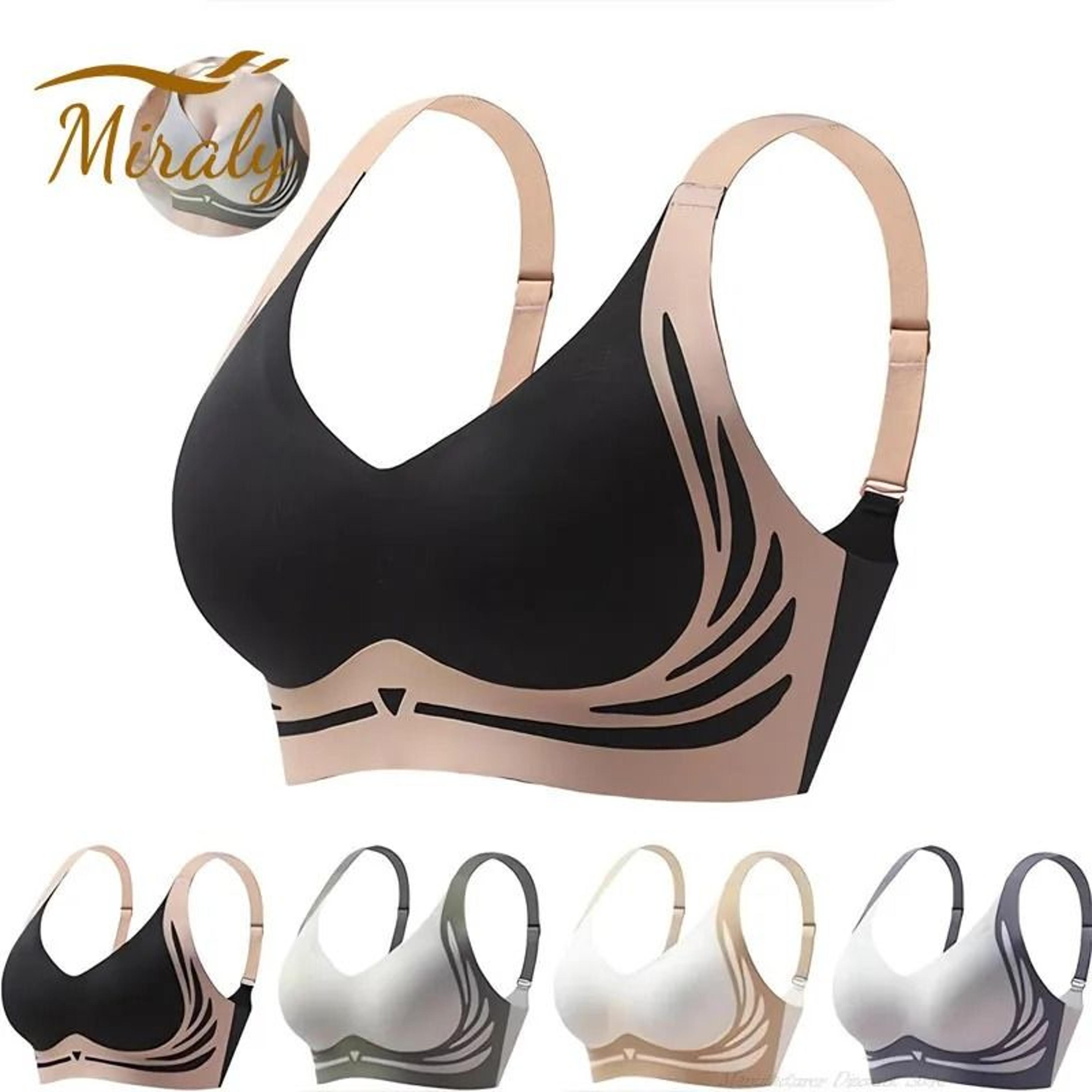 Seamless Push Up Wireless Bra Full Coverage Adjustable Anti Sagging 0