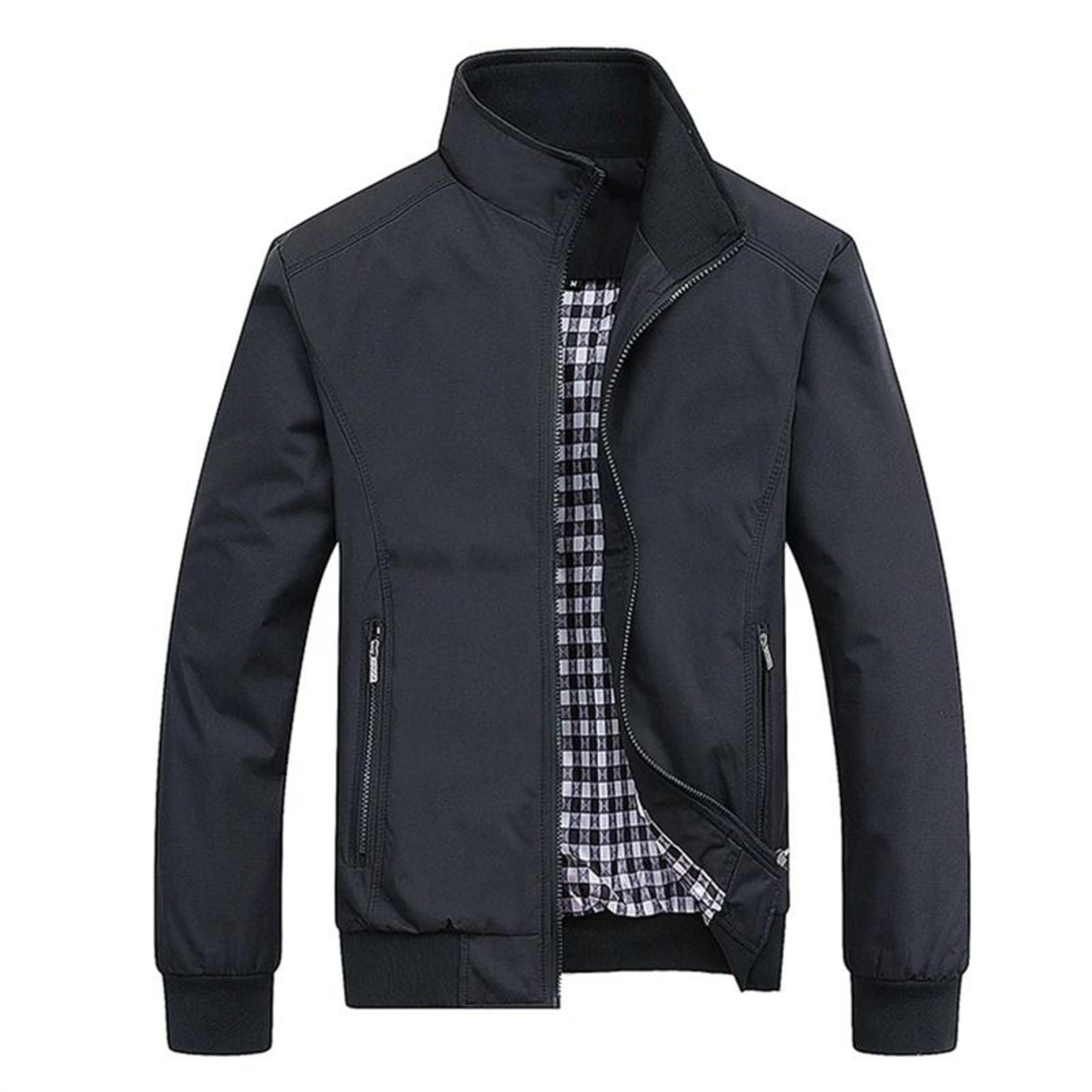 Mens Casual Slim Fit Bomber Jacket Lightweight Baseball Style Coat 8