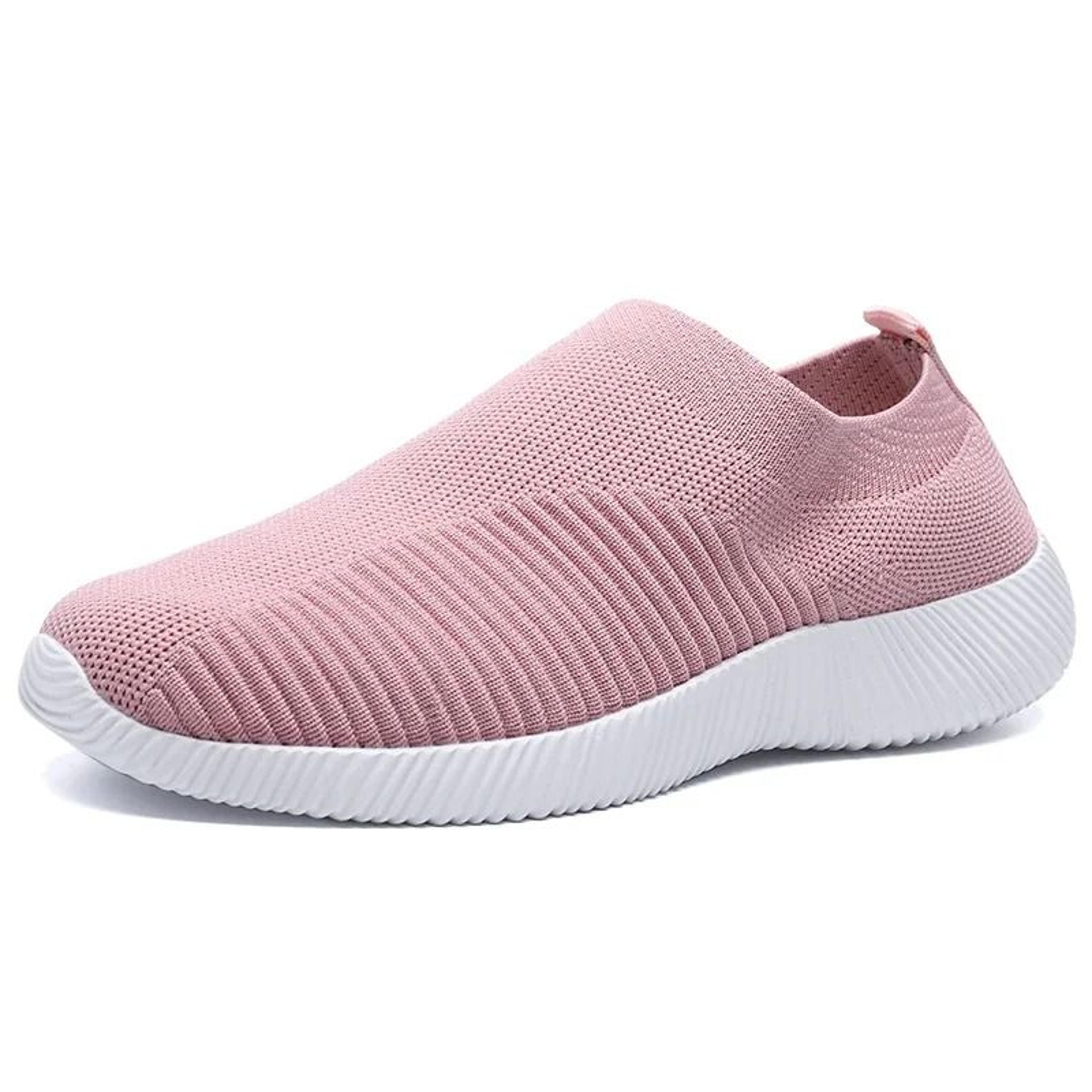 Breathable Mesh Platform Sneakers Slip On Lightweight Casual Sports Shoes 10