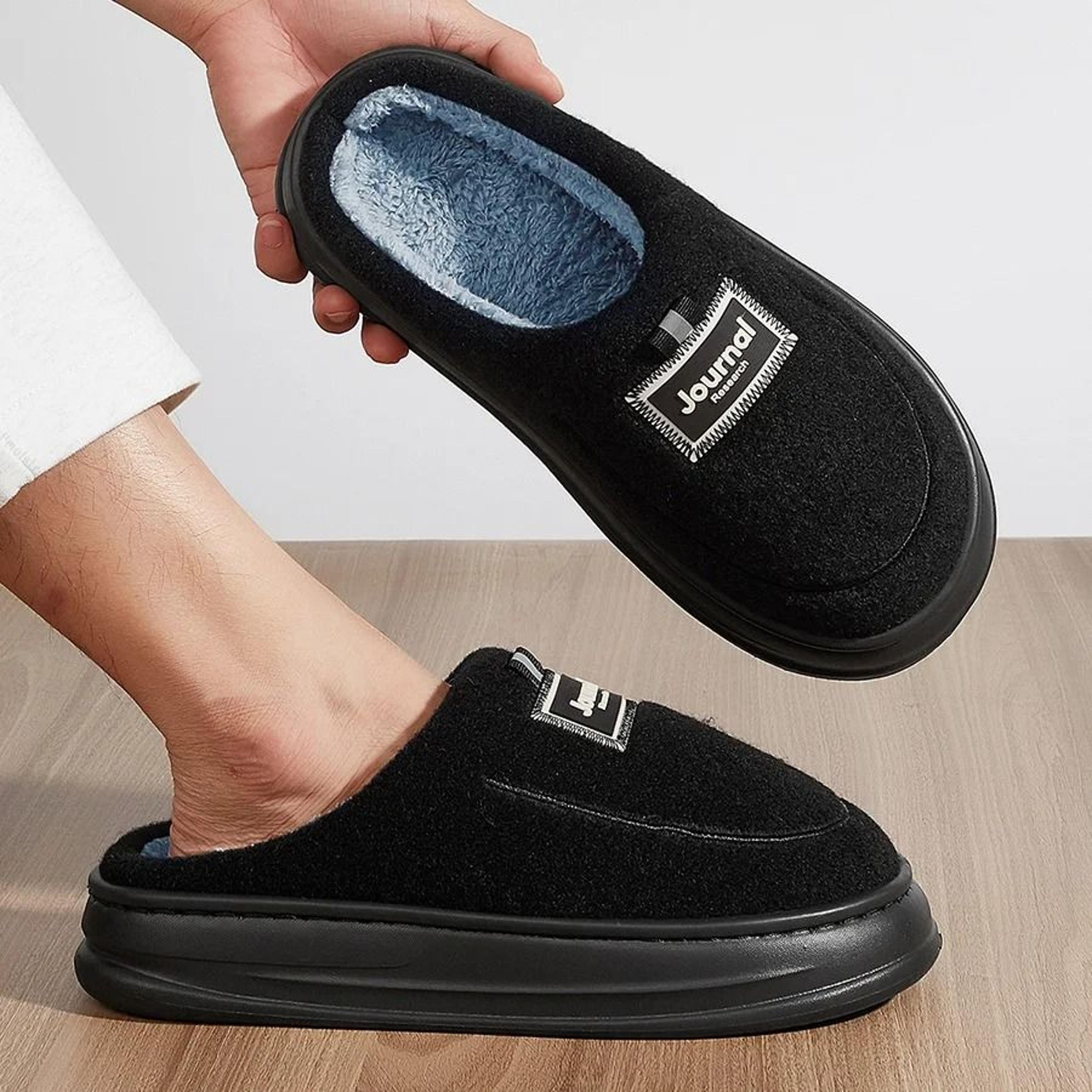 Plush Memory Foam House Slippers Warm Winter Indoor NonSlip Slippers For Men And Women 2