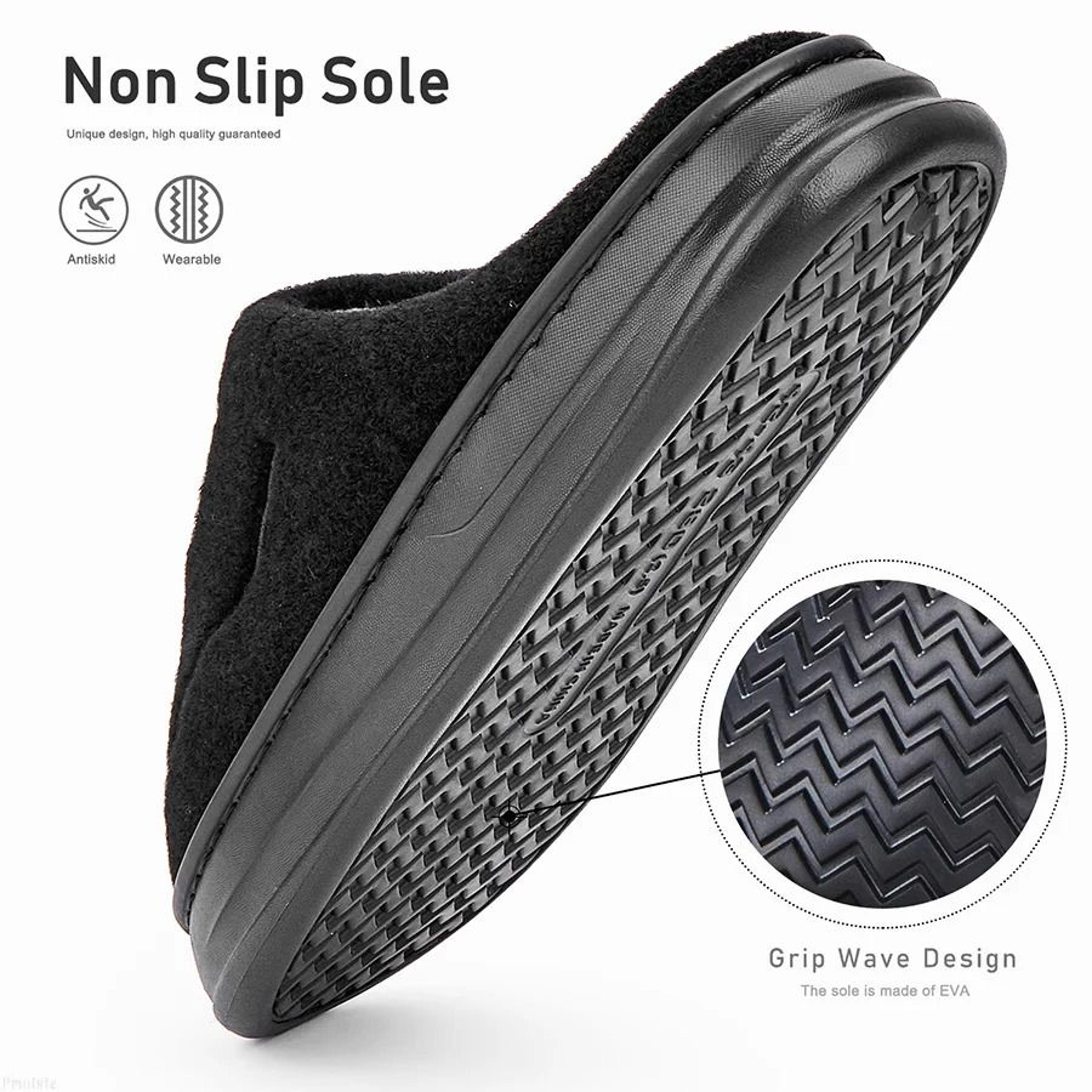 Plush Memory Foam House Slippers Warm Winter Indoor NonSlip Slippers For Men And Women 5