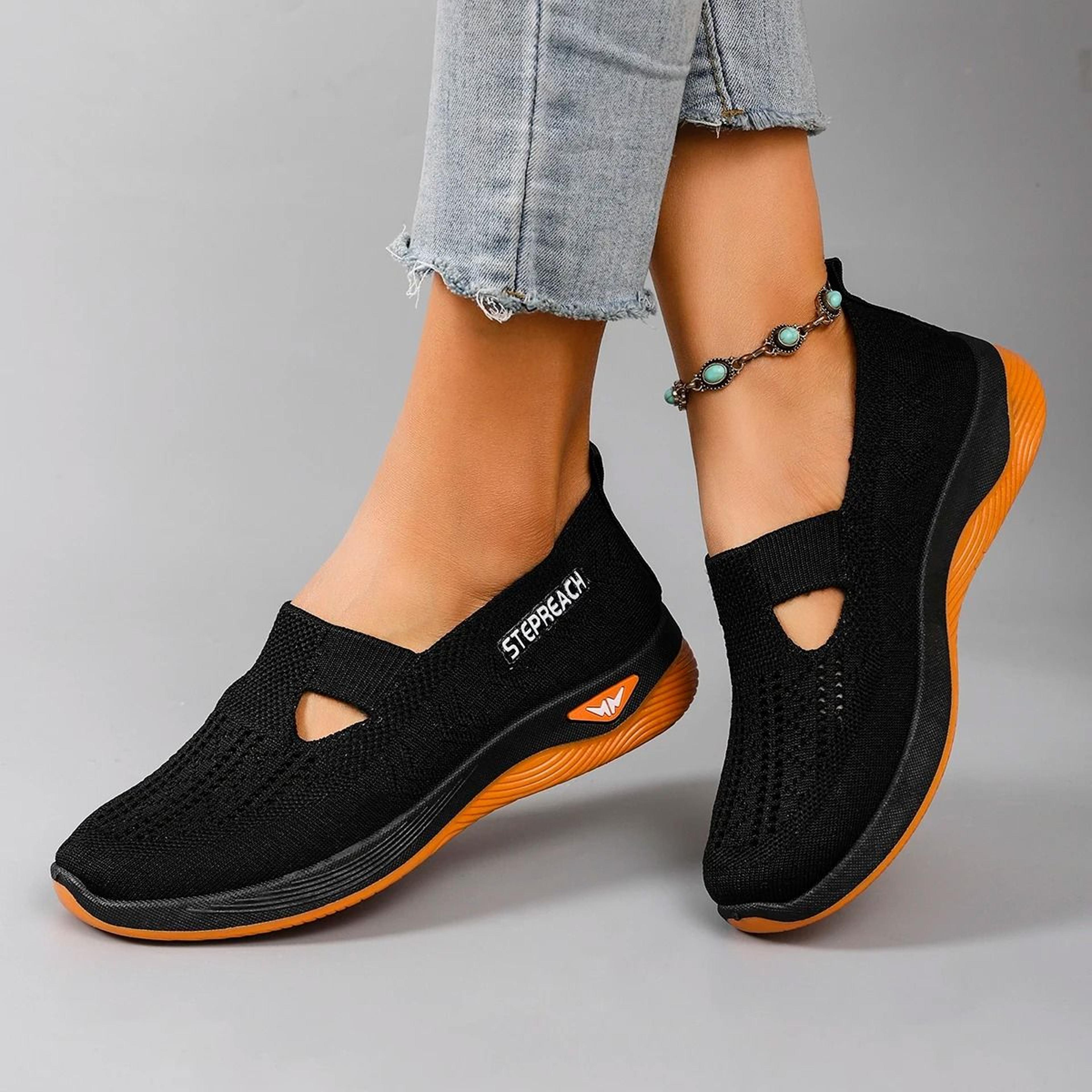 Summer Breathable Mesh Casual Flat Sneakers For Wom 6