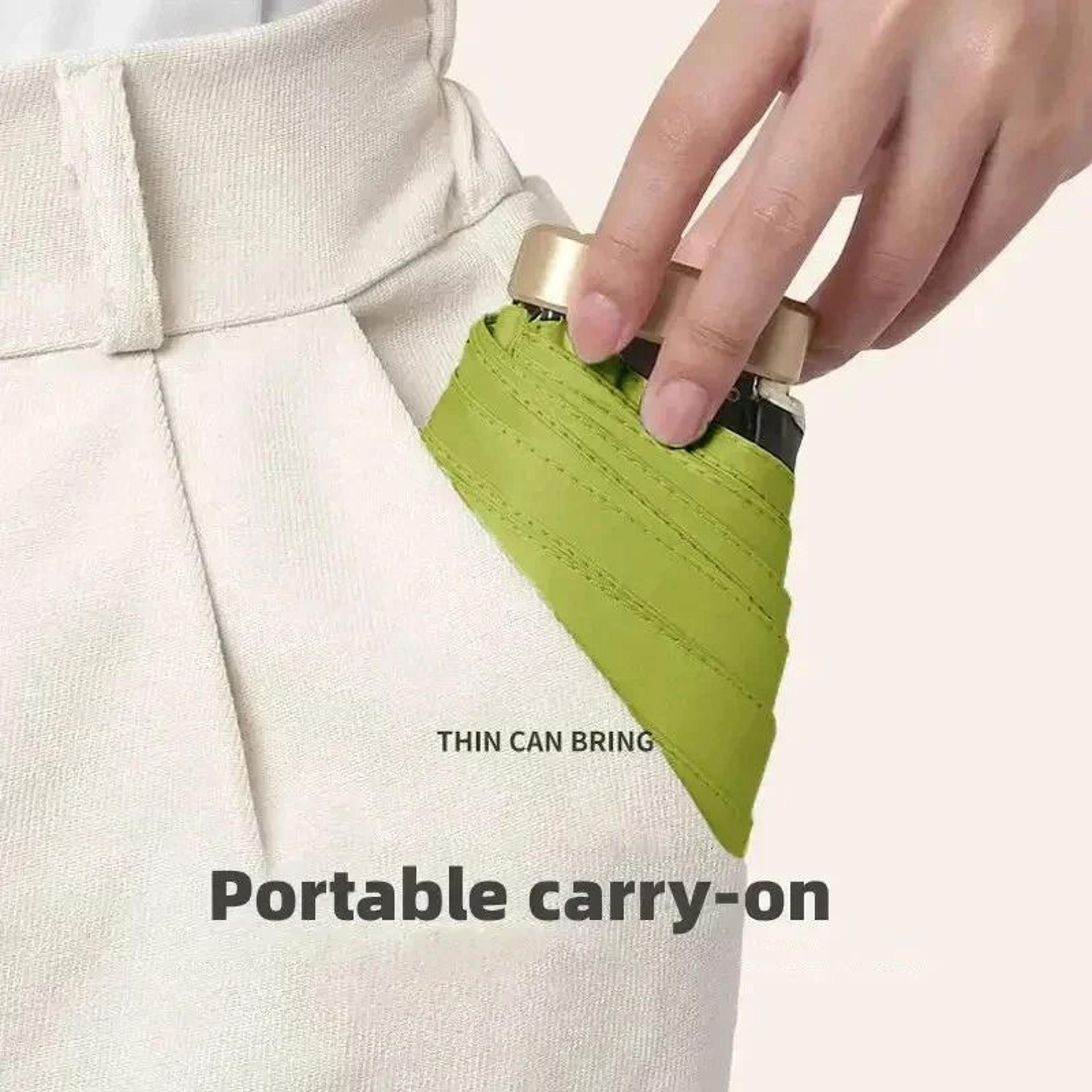 Mini Folding Pocket Umbrella With UV Protection And Wind Resistance 1