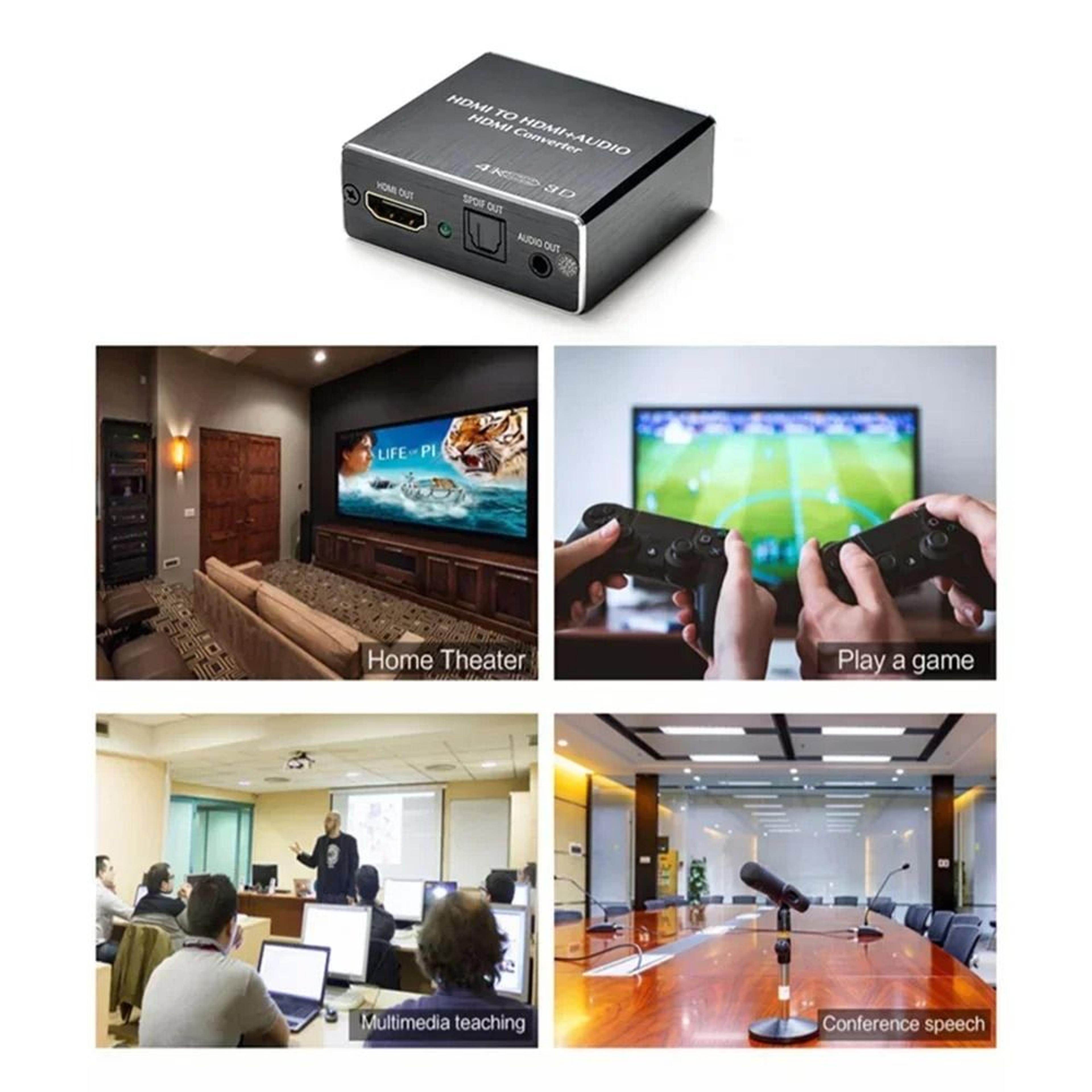HDMI Compatible Audio Extractor Stereo Converter Audio Splitter Adapter For PS4 TV DVD And Home The 2