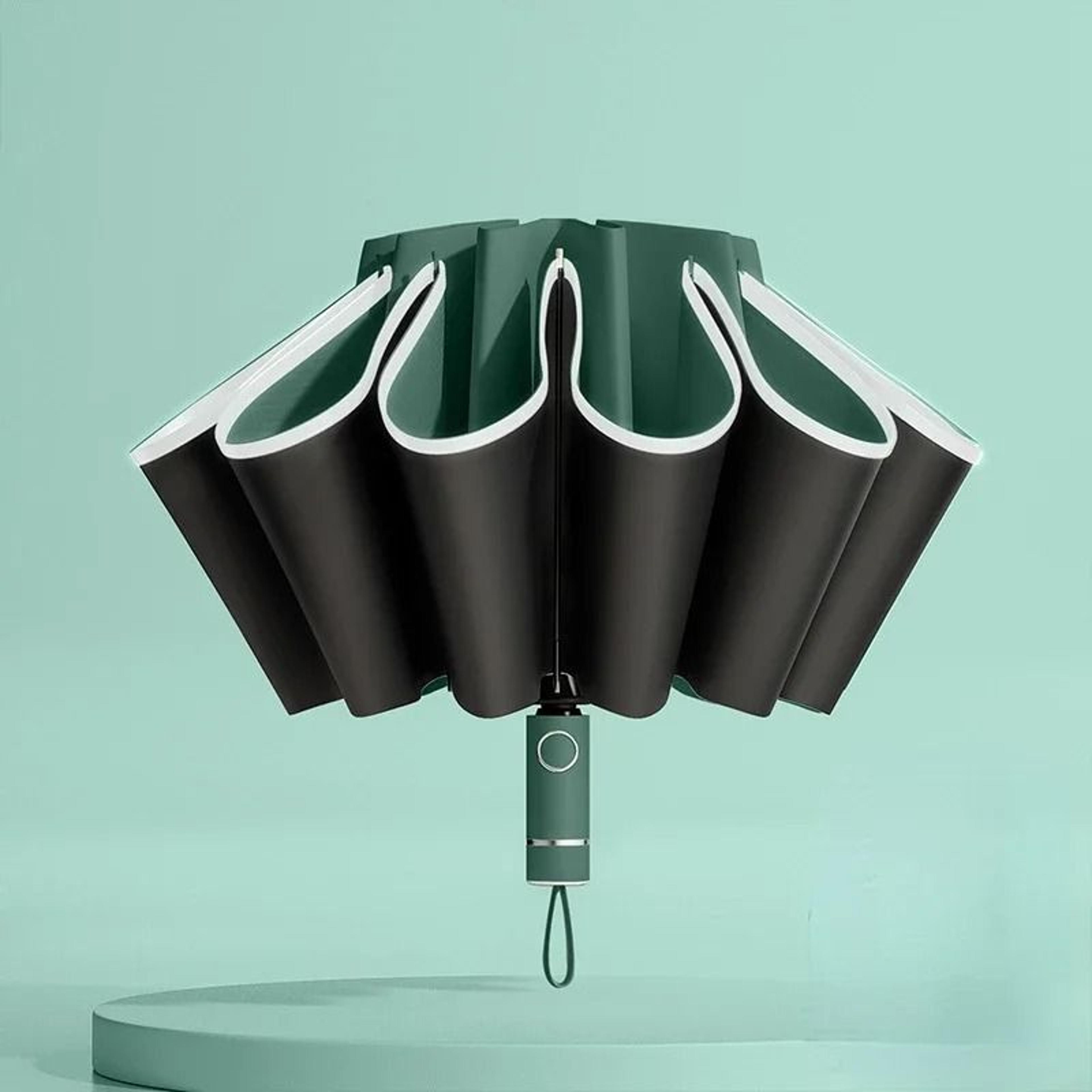Automatic Reverse Folding Umbrella With Windproof And UV Protection 11