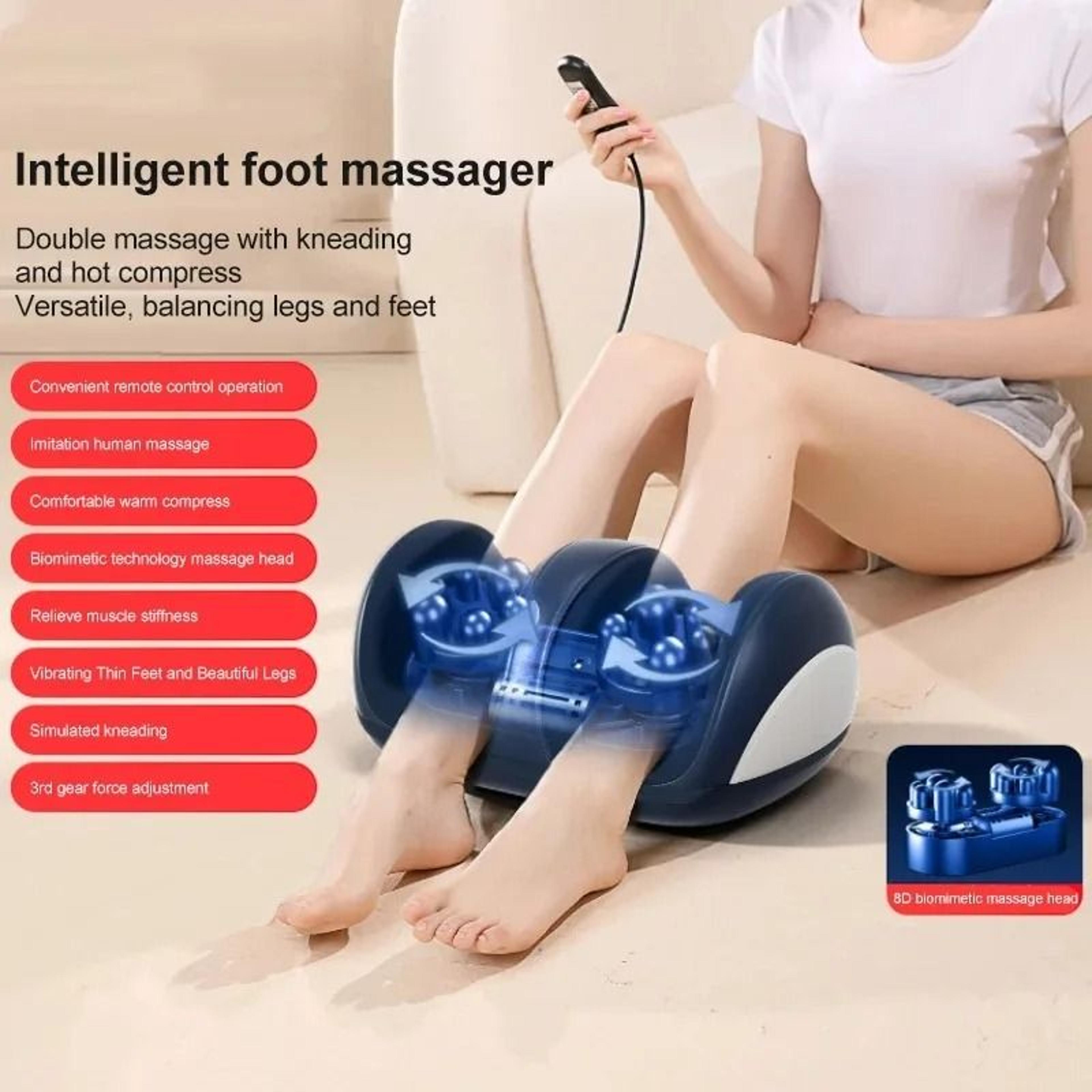 Extra Large Electric Foot And Leg Massager With Heat And Shiatsu Kneading 7