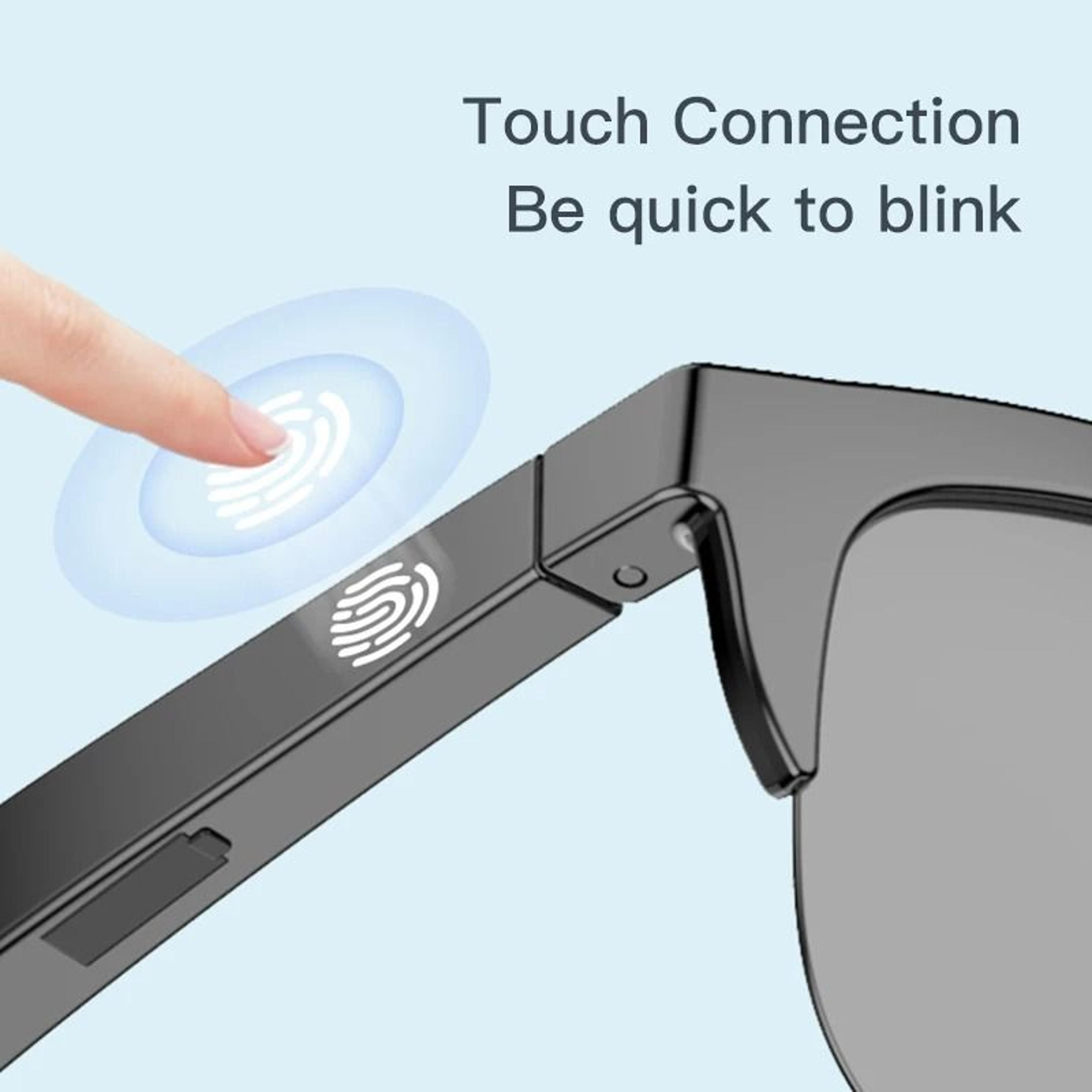 Touch Control Bluetooth Glasses With Bone Conduction And Wireless Headphones 0