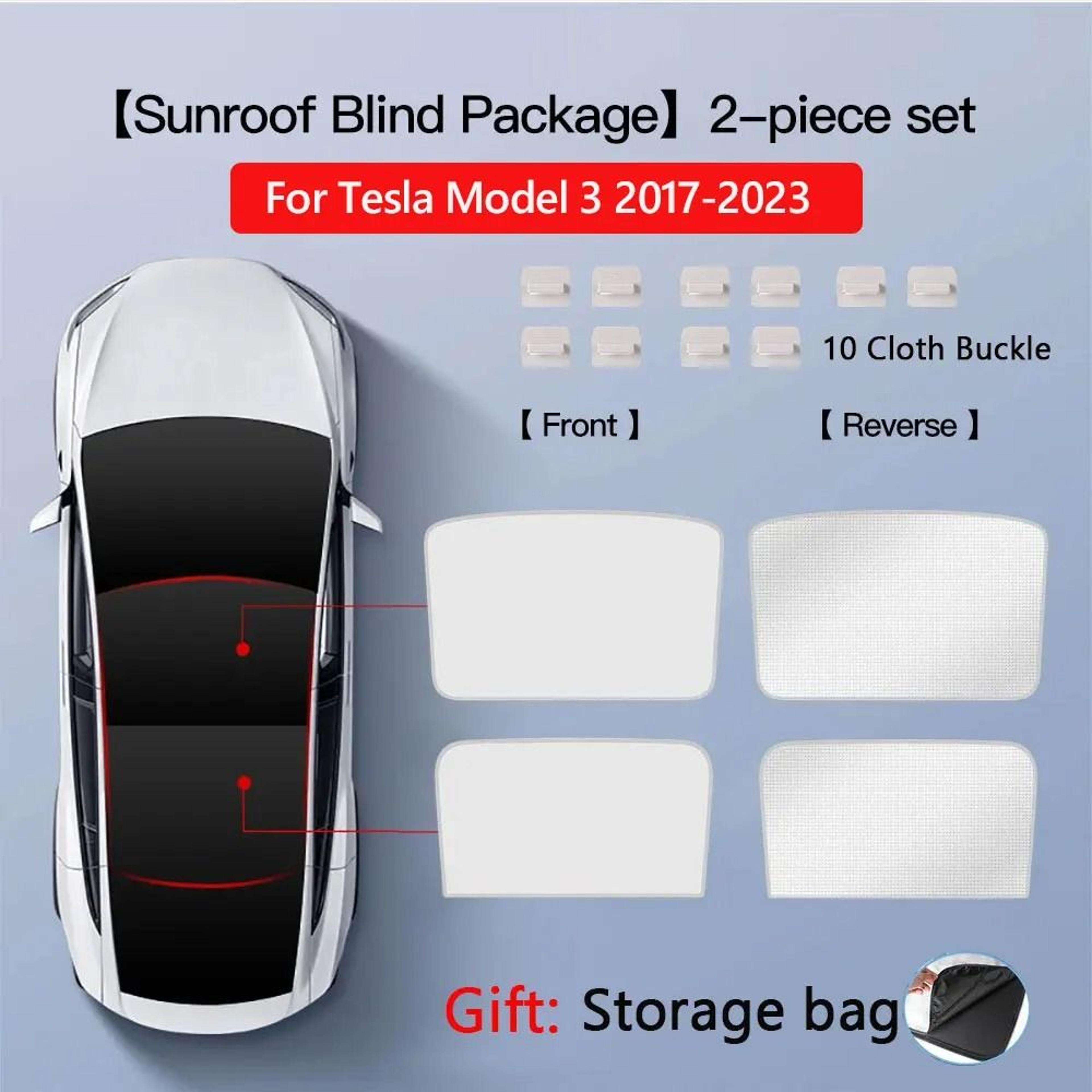 Tesla Model 3 And Model Y Sunroof Sunshade With UV Protection And Heat Insulation 12
