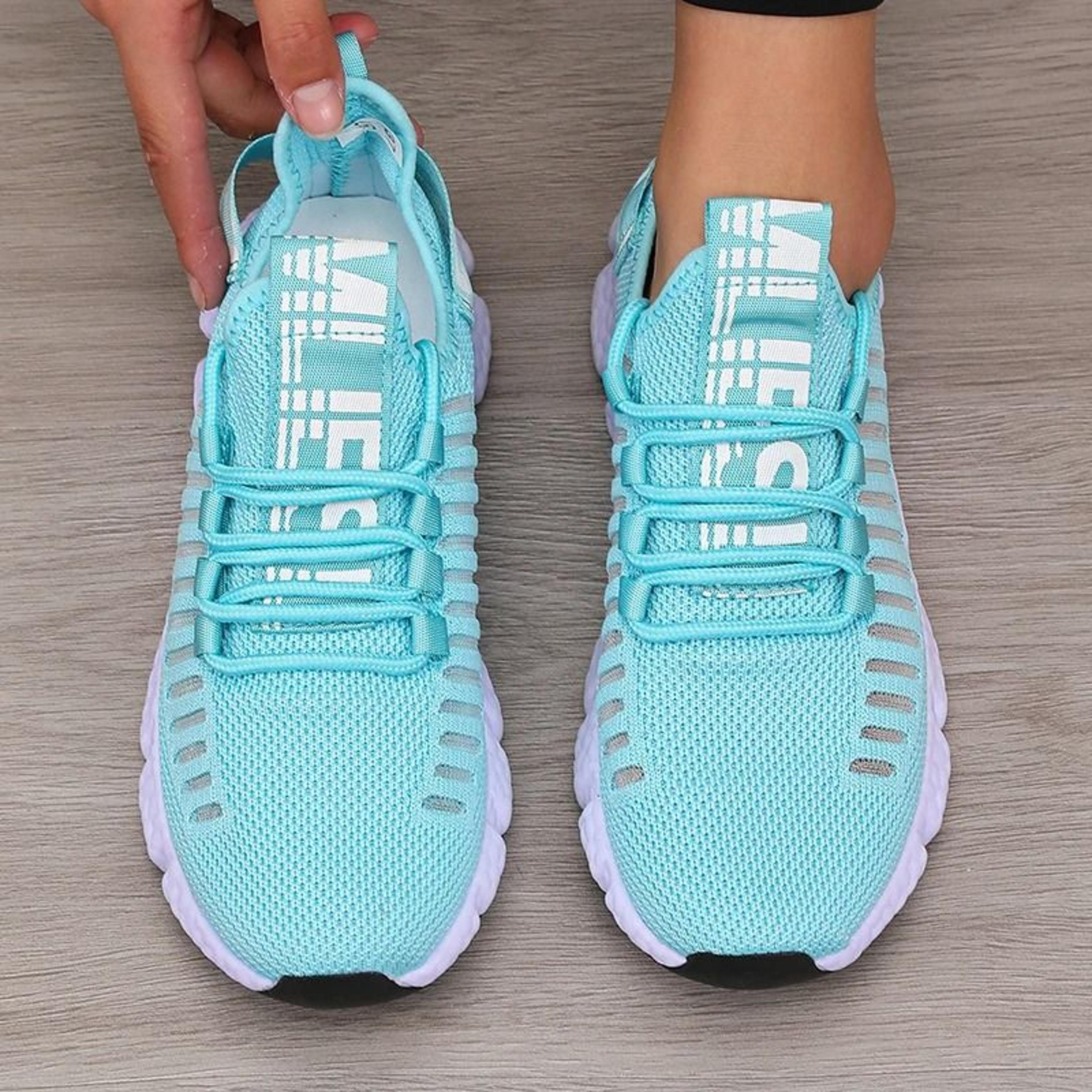 Womens Platform Sports Shoes Breathable Comfortable Casual Walking Shoes 2