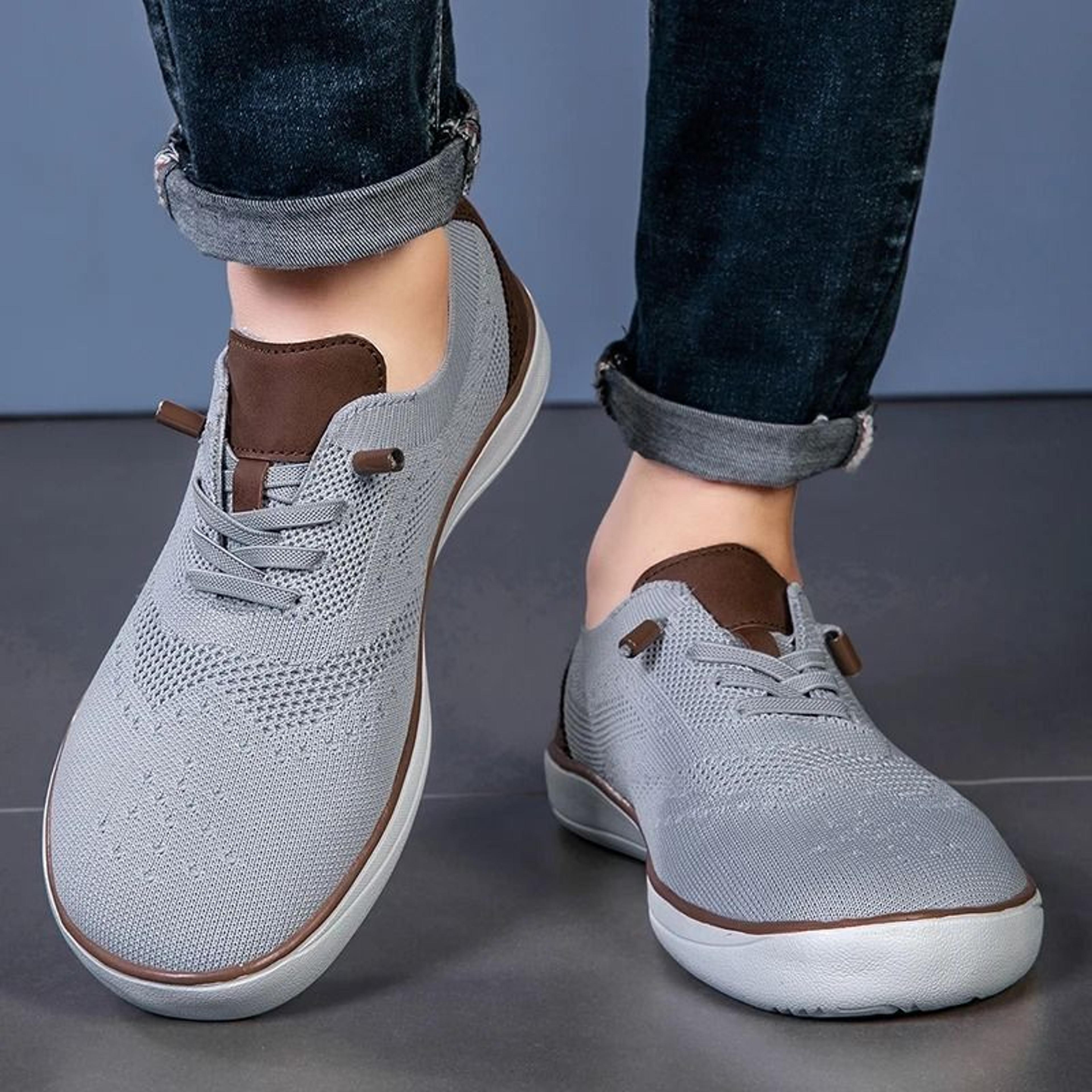 Mens Wide Casual Walking Shoes Soft Lightweight Comfort Fit 1