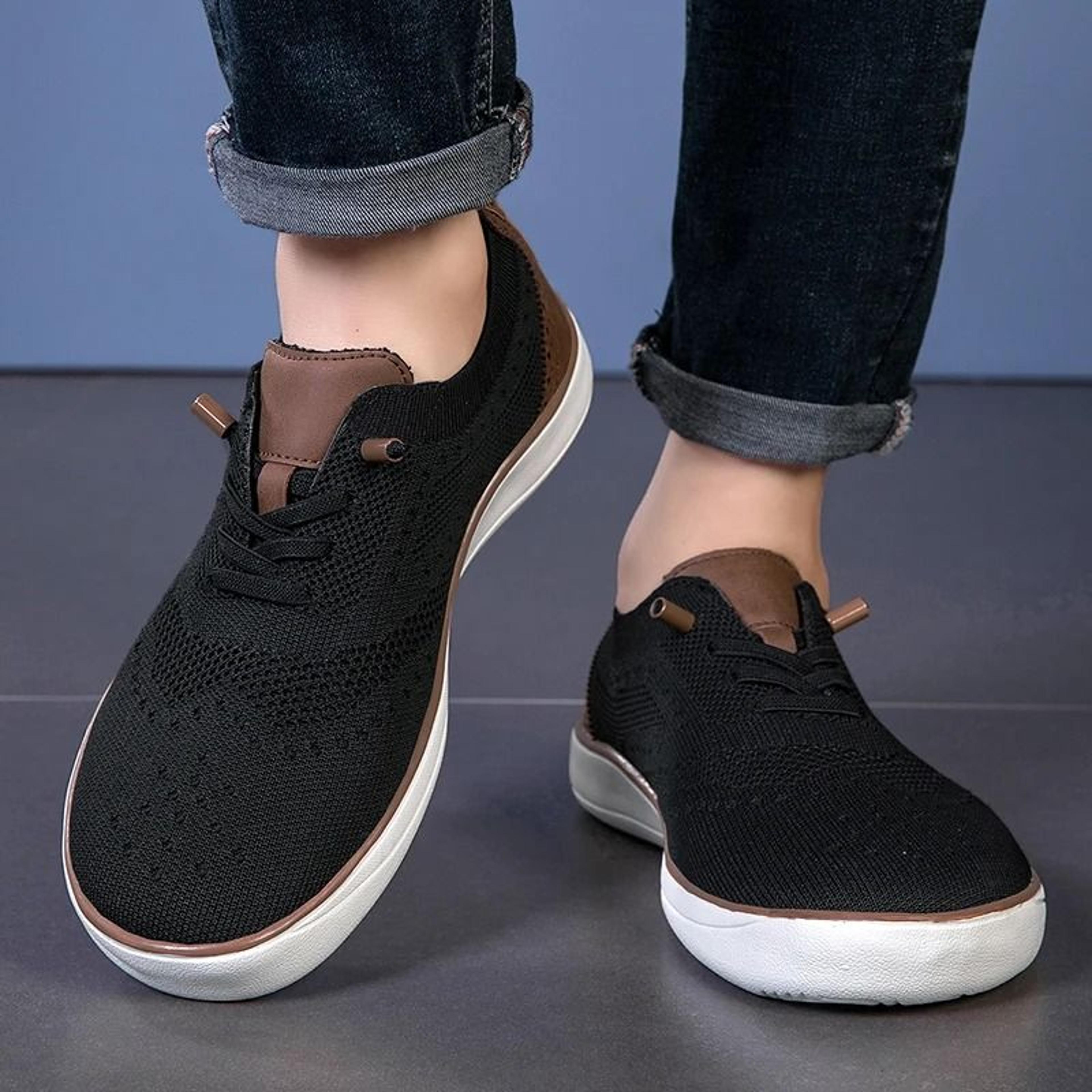 Mens Wide Casual Walking Shoes Soft Lightweight Comfort Fit 4