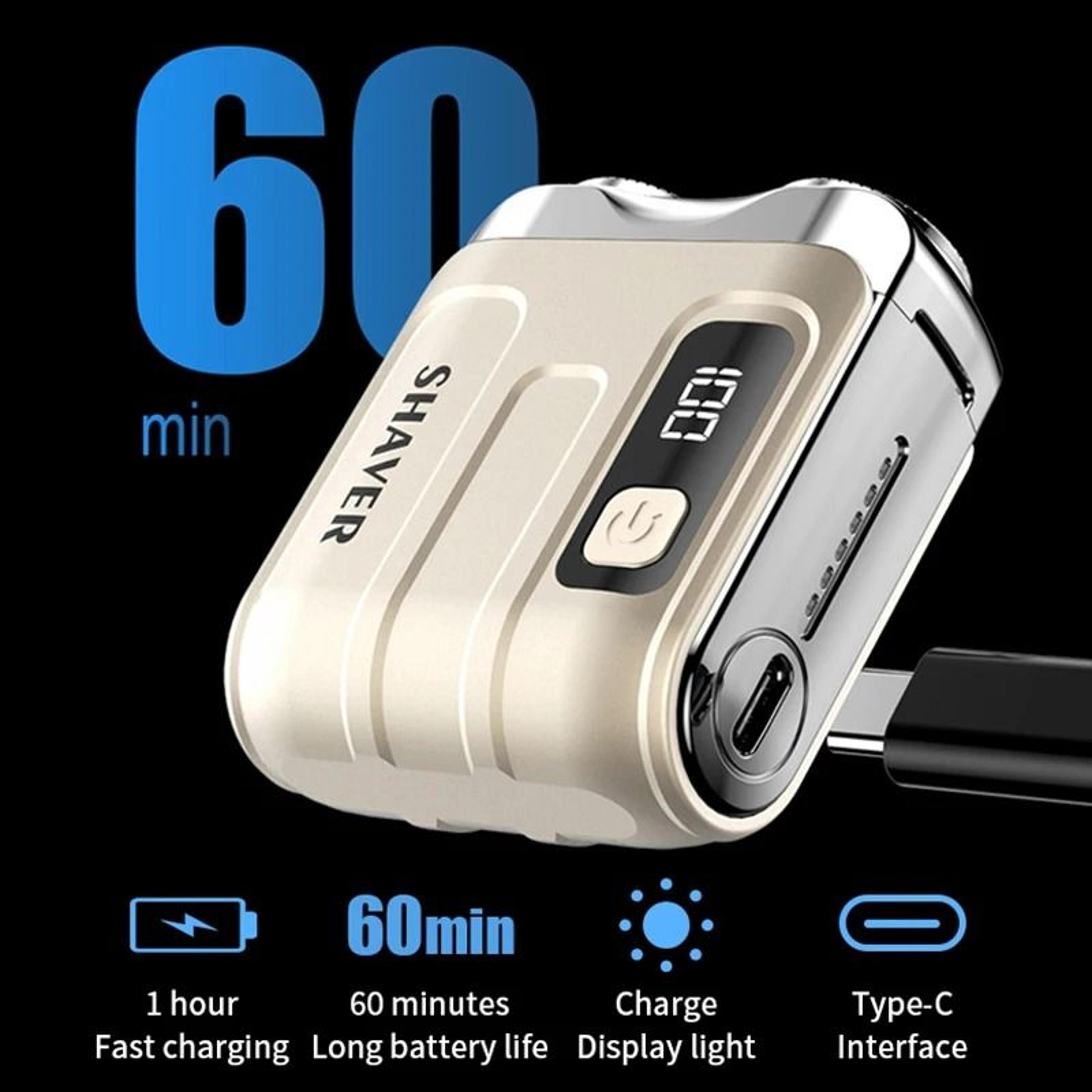 Mini Travel Electric Shaver Rechargeable Rotary Razor For Men 5