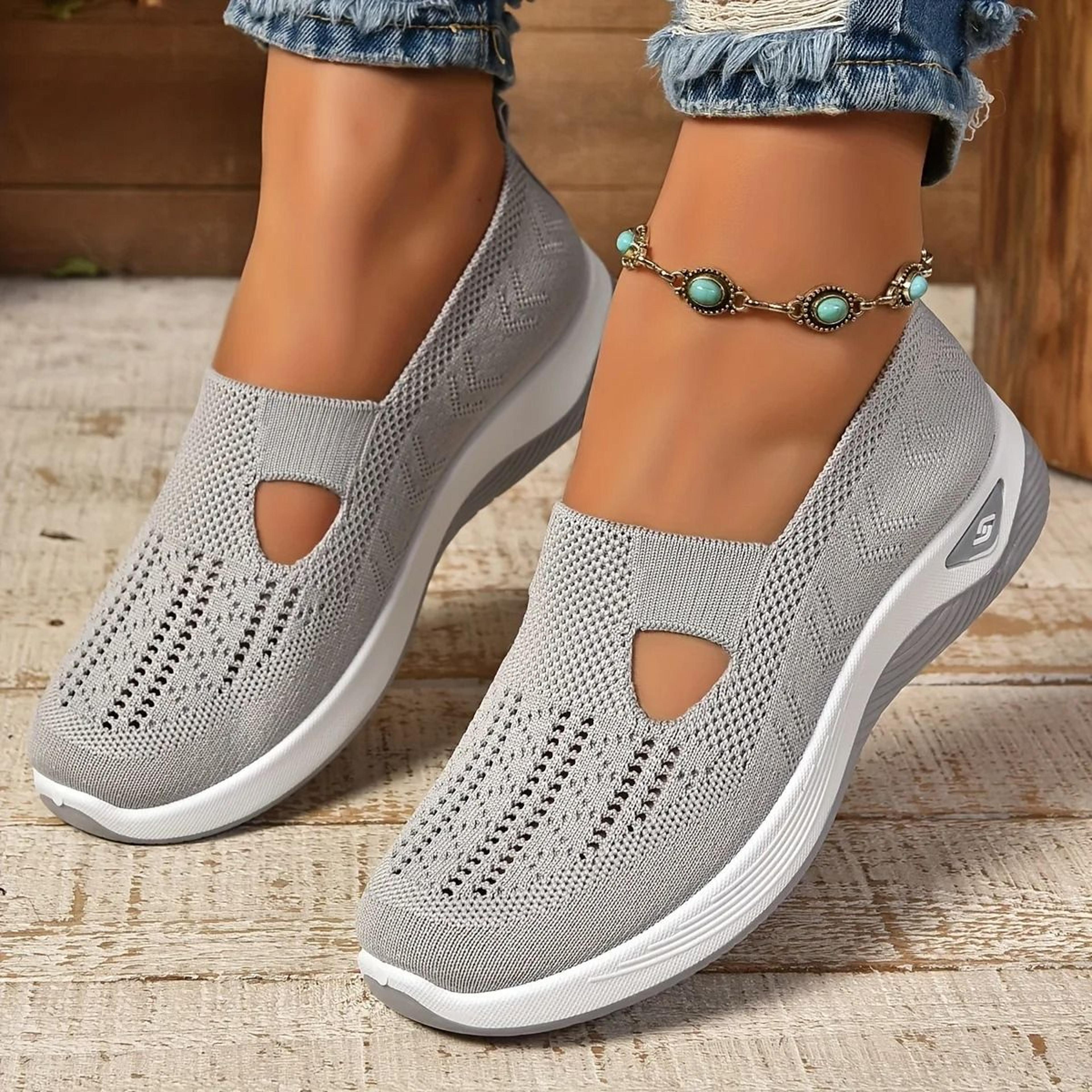 Summer Women Sneakers Breathable Slip On Walking Shoes 10