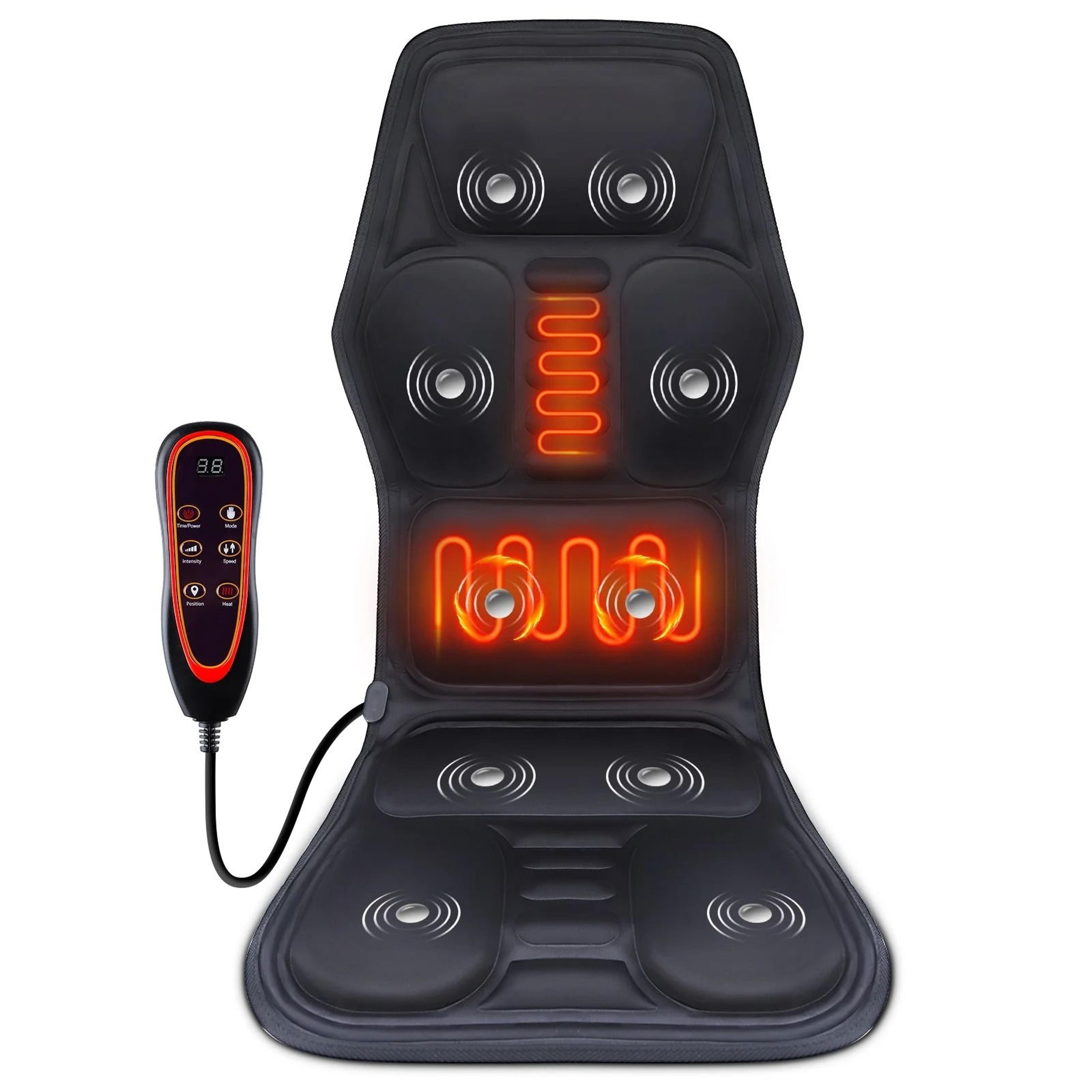 Electric Heating Back And Waist Massager Mat With Vibration For Chair Or Car 0