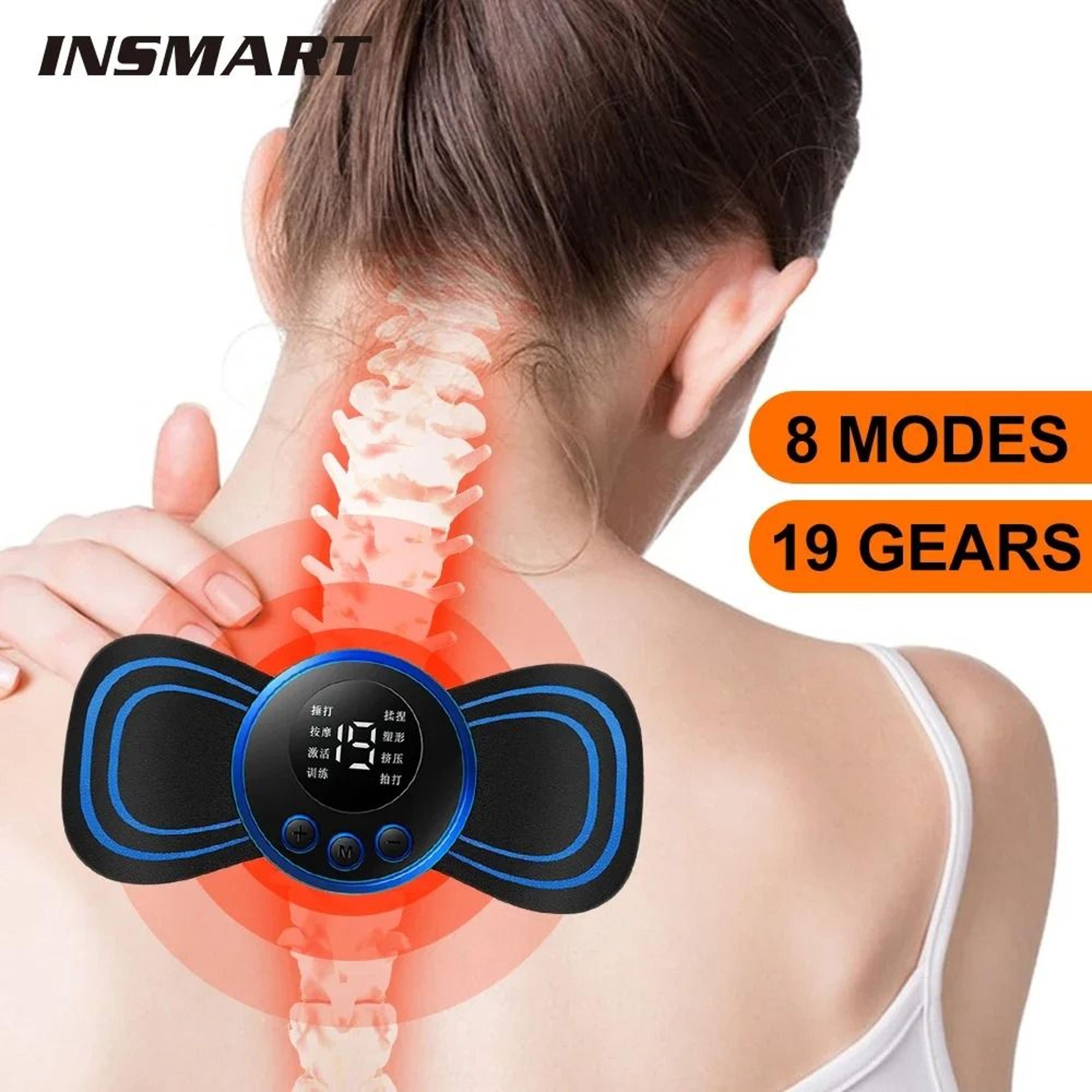mini electric neck massager patch with ems muscle relaxation