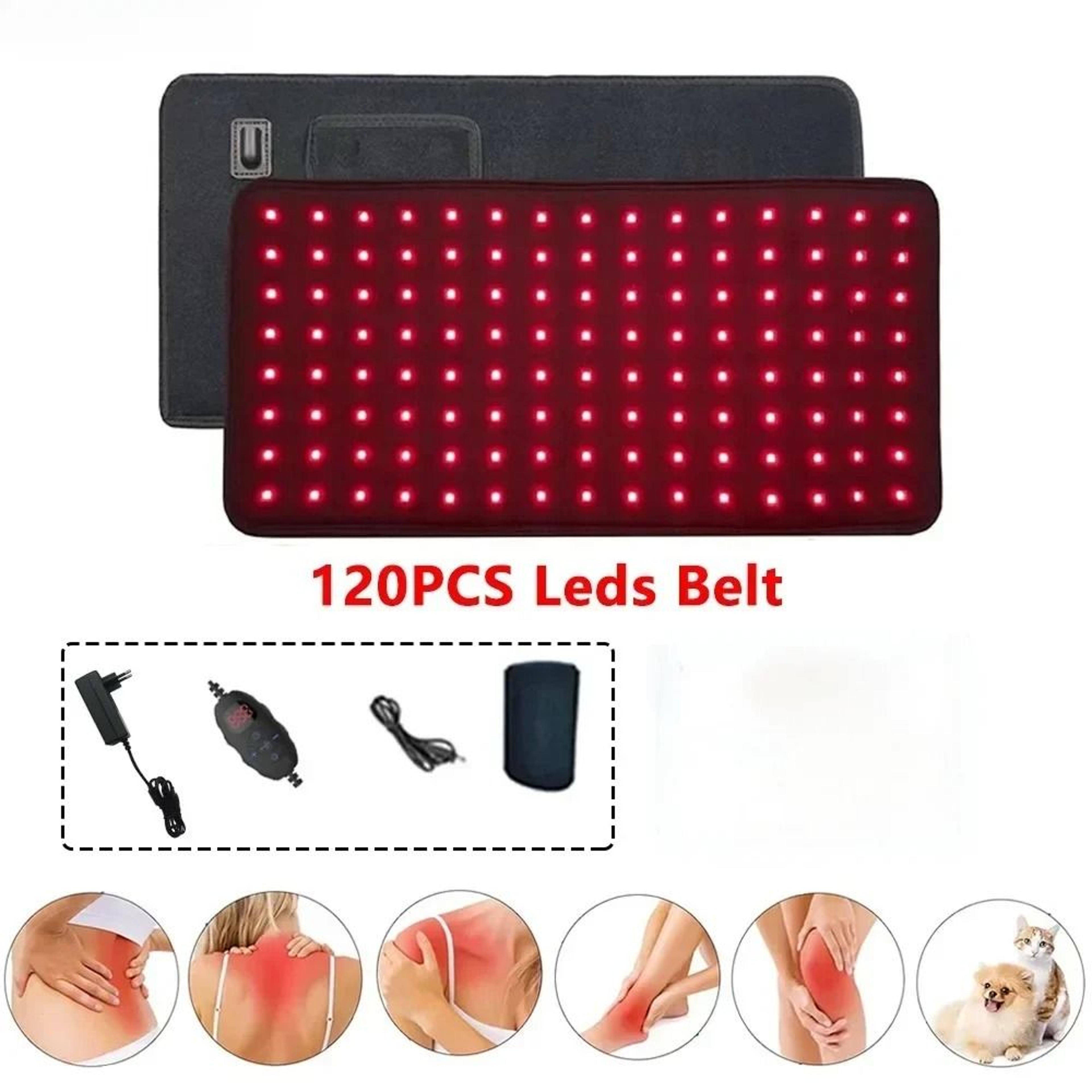 Red Light Therapy Belt With 120 LEDs For Pain Relief And Muscle Recovery 0