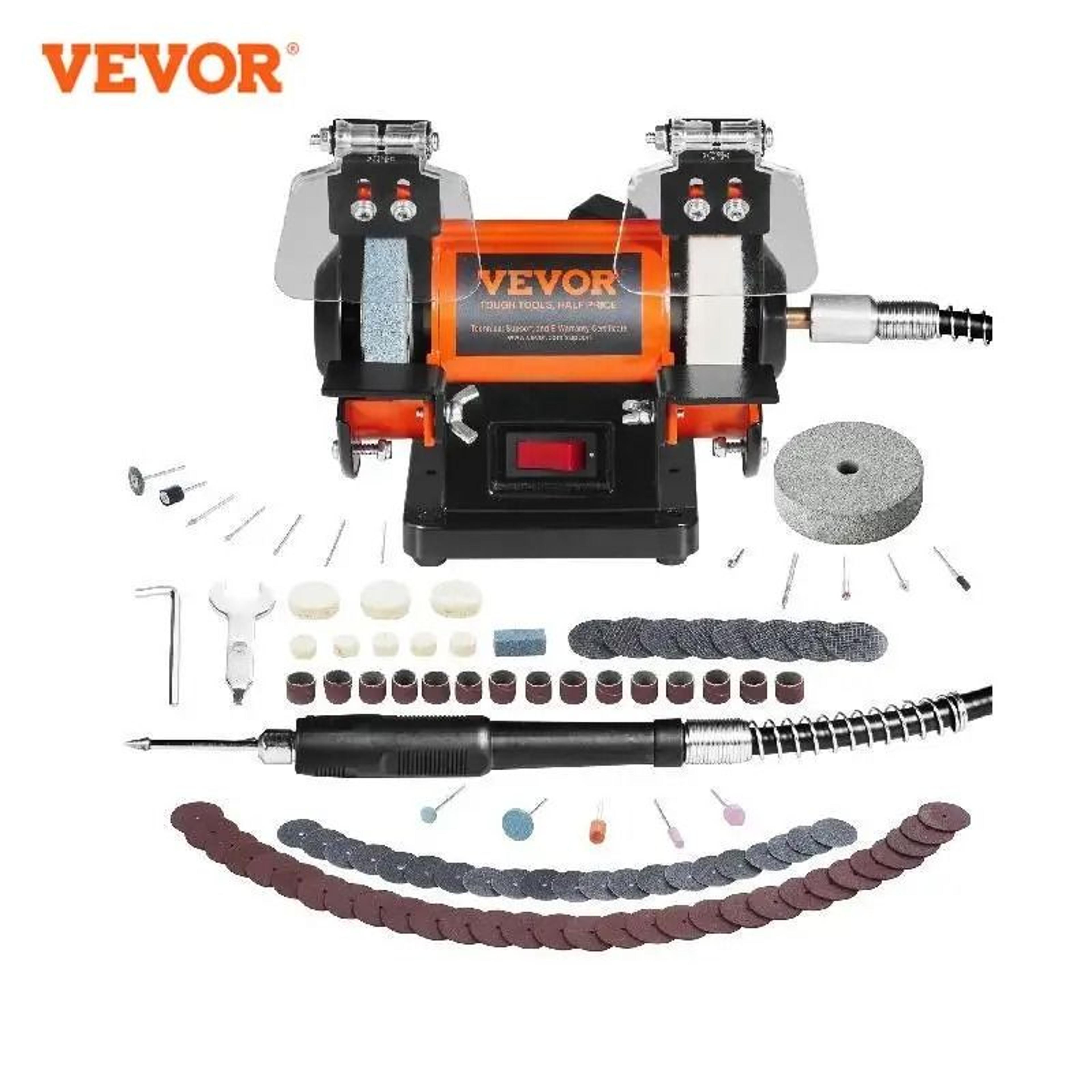 mini jewelry polisher buffer adjustable speed bench grinder with 3 wheels and accessories