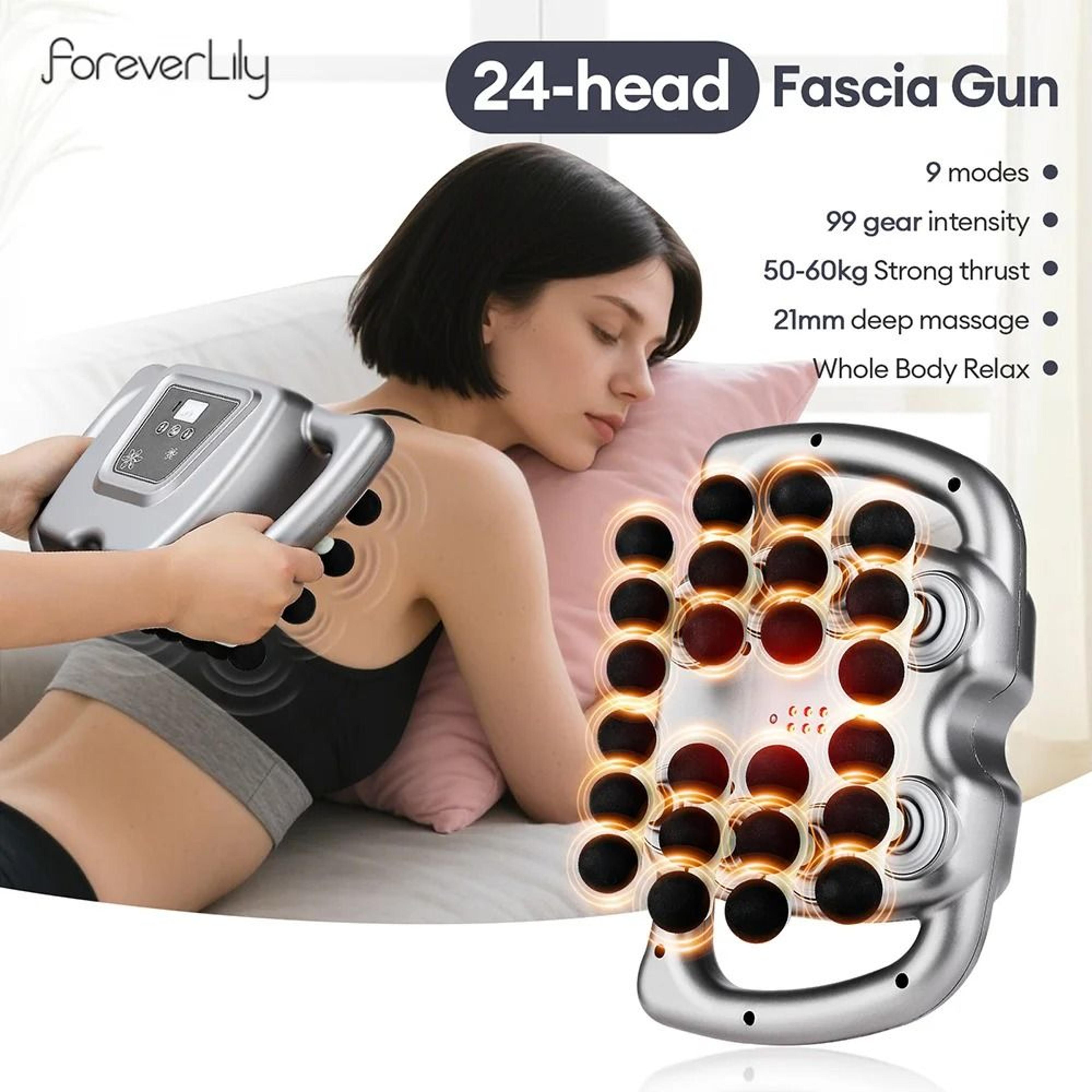 Deep Tissue Massage Gun With 24 Heads And 99 Speed Levels 0