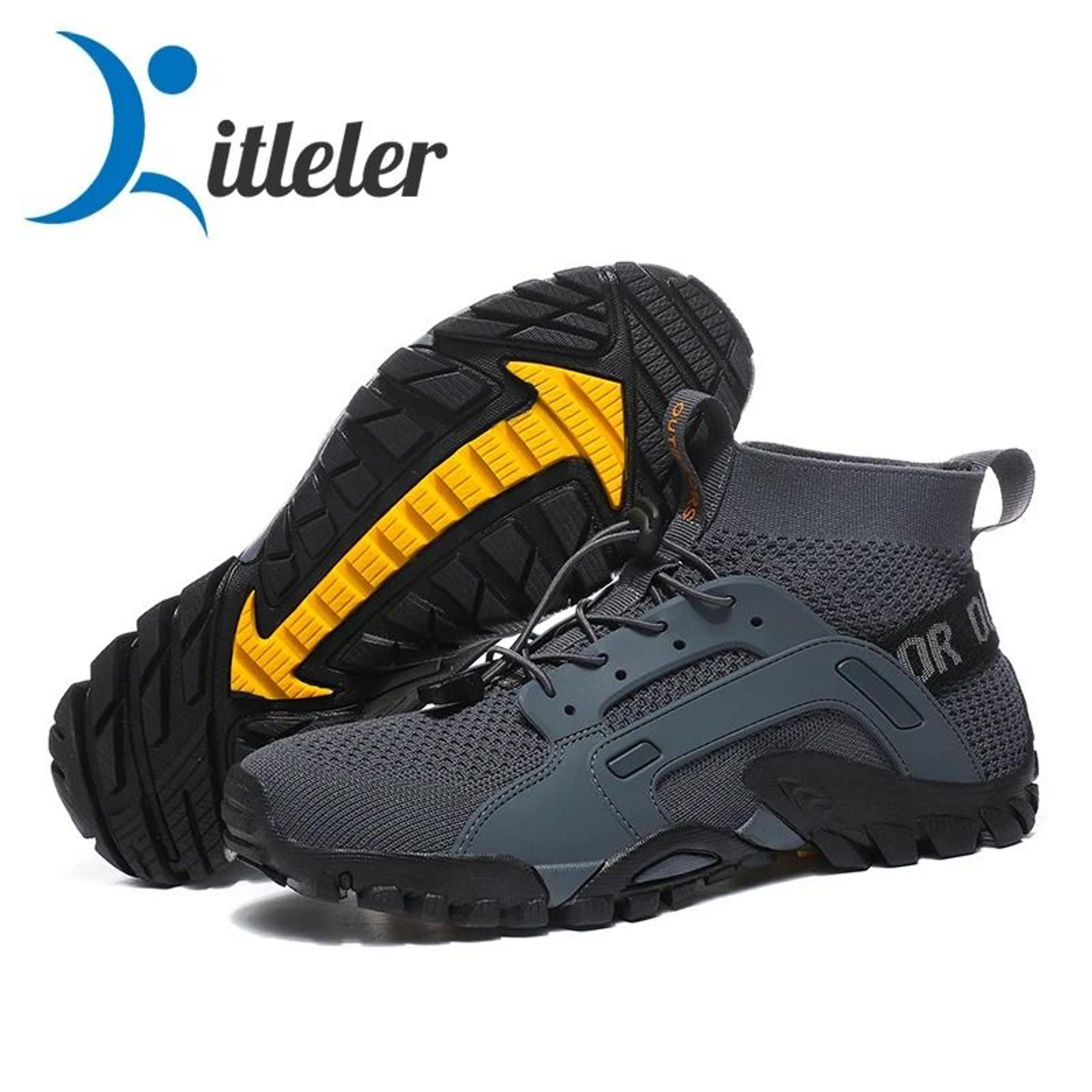 Men Quick Dry Aqua Shoes With Anti Slip Sole For Water Sports And Hiking 8