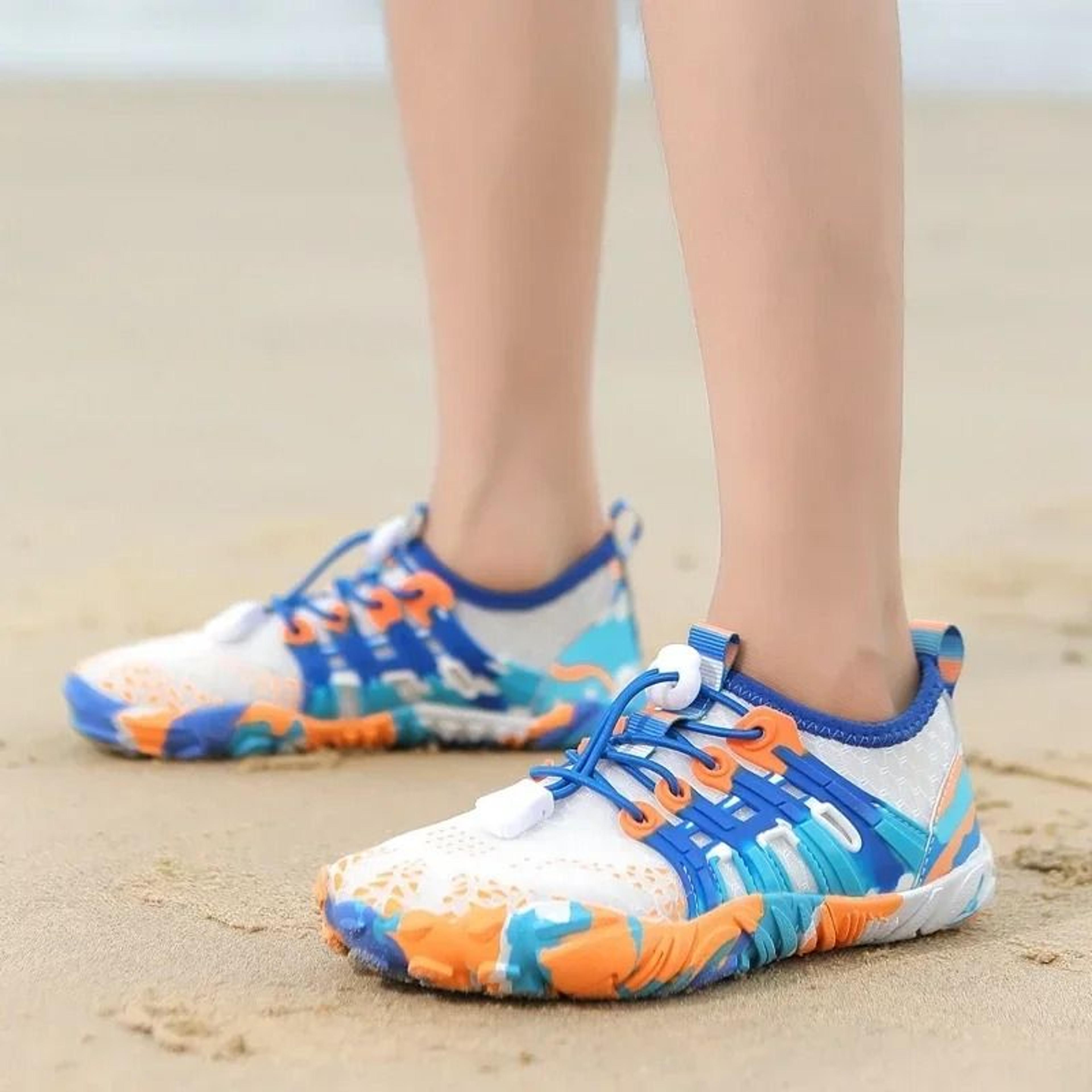 Kids Water Shoes Five Finger Barefoot Aqua Sneakers For Swimming And Beach 4