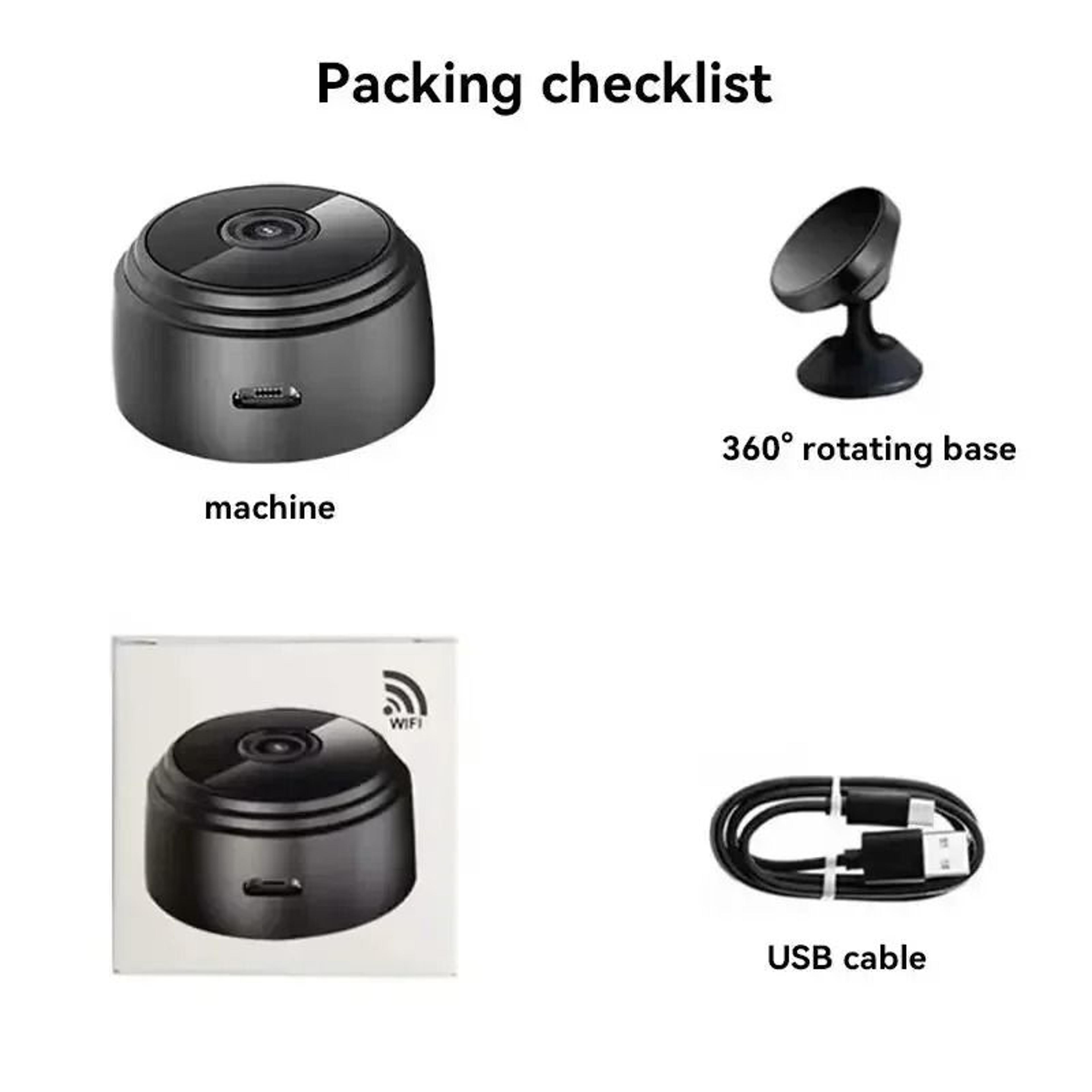 A9 Mini WiFi Wireless Security Camera With Remote Monitoring 6