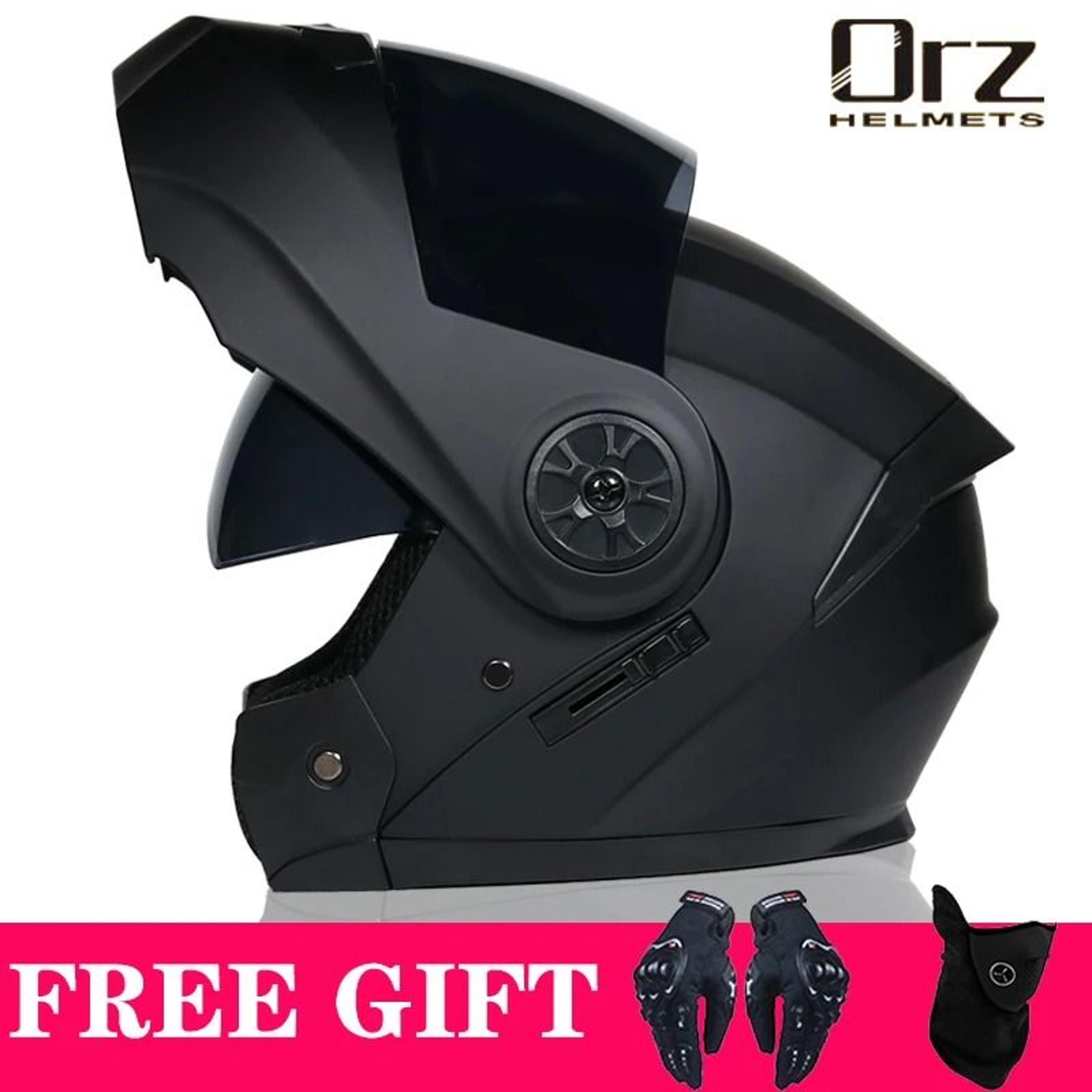 DOT Approved Modular Flip Motorcycle Helmet With Dual Lens And Interior Visor 11