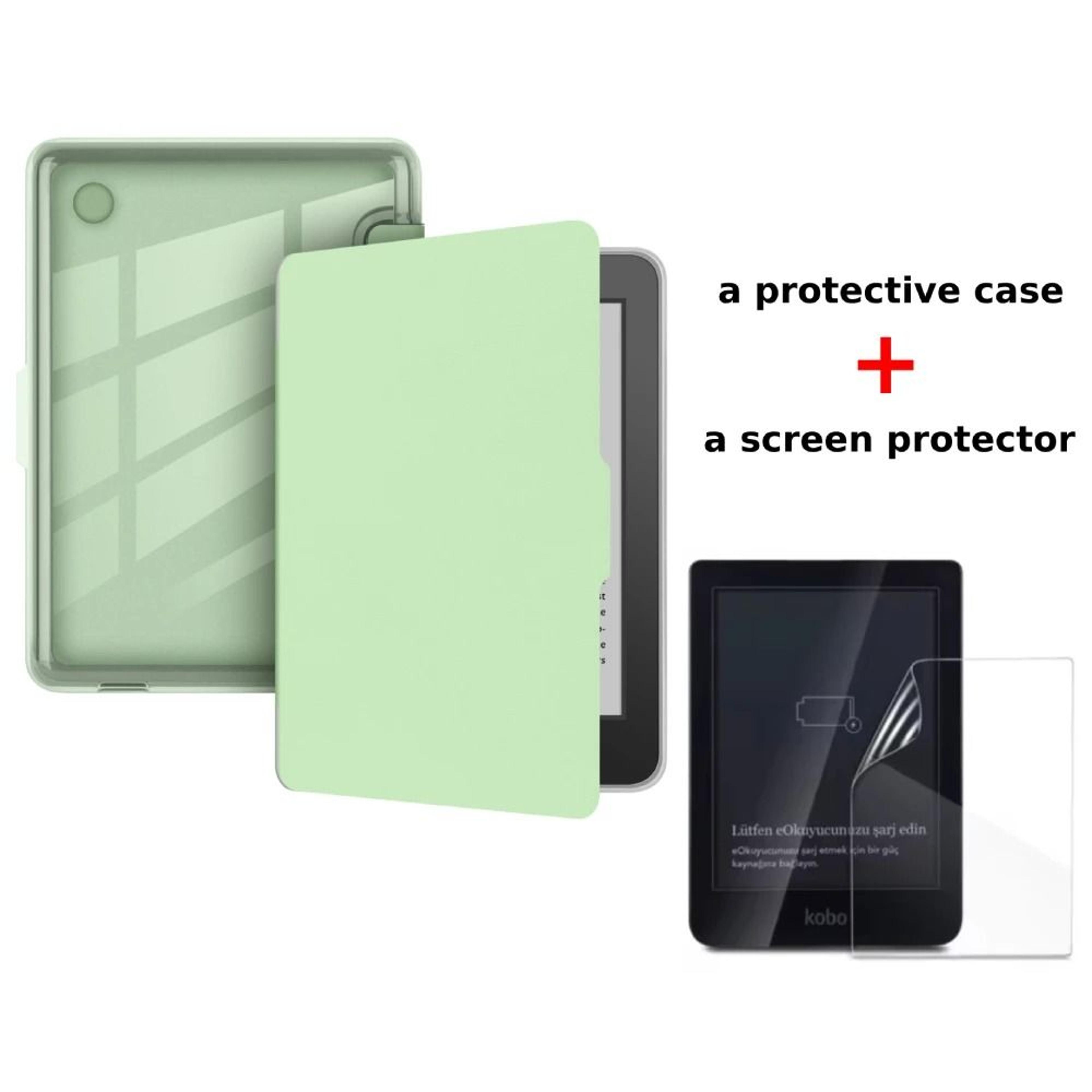 Kobo Clara BW Case With Screen Protector Auto Sleep Leather Magnetic Cover 6