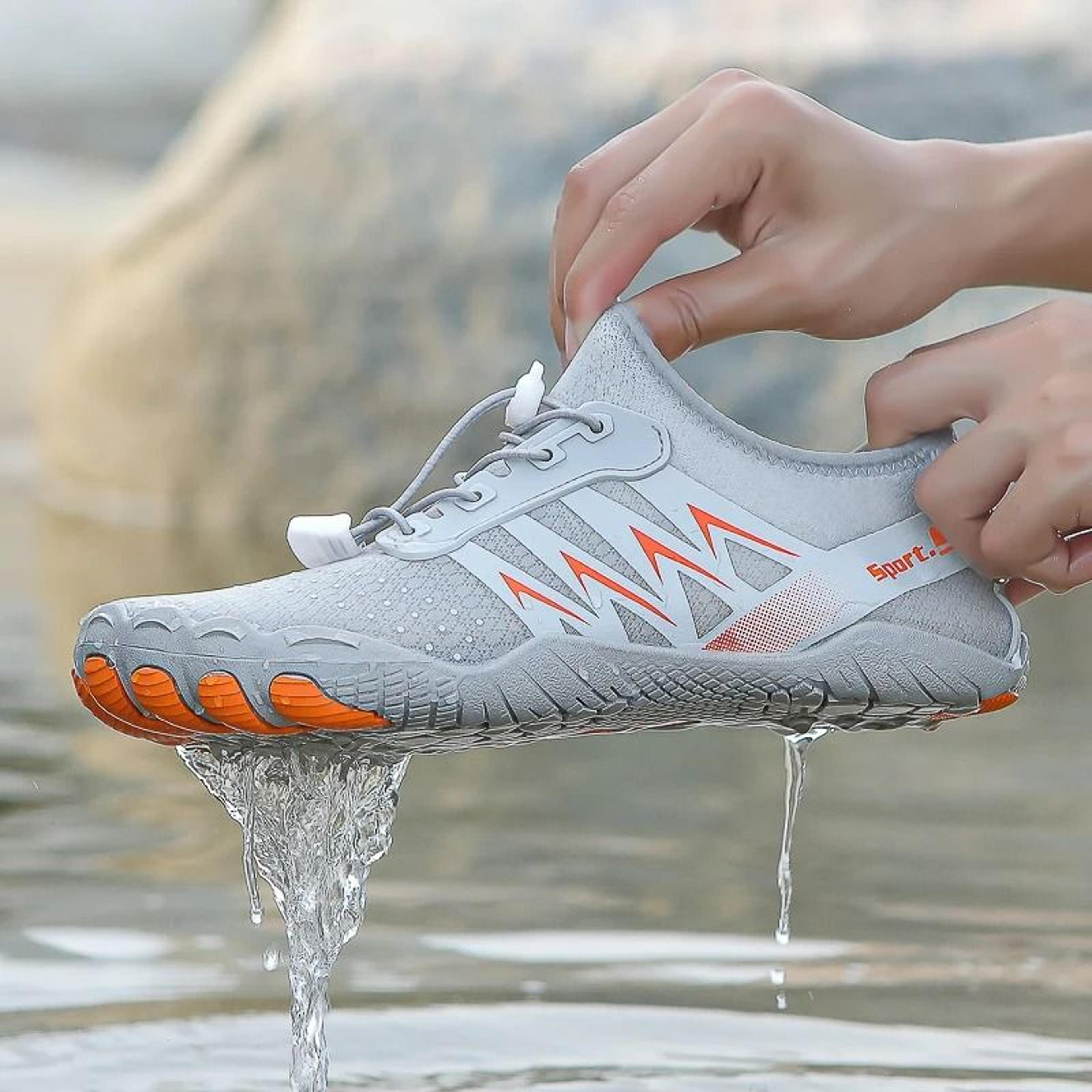 Mens Water Shoes Quick Dry Five Finger Aqua Sneakers Anti Slip Size 3546 4