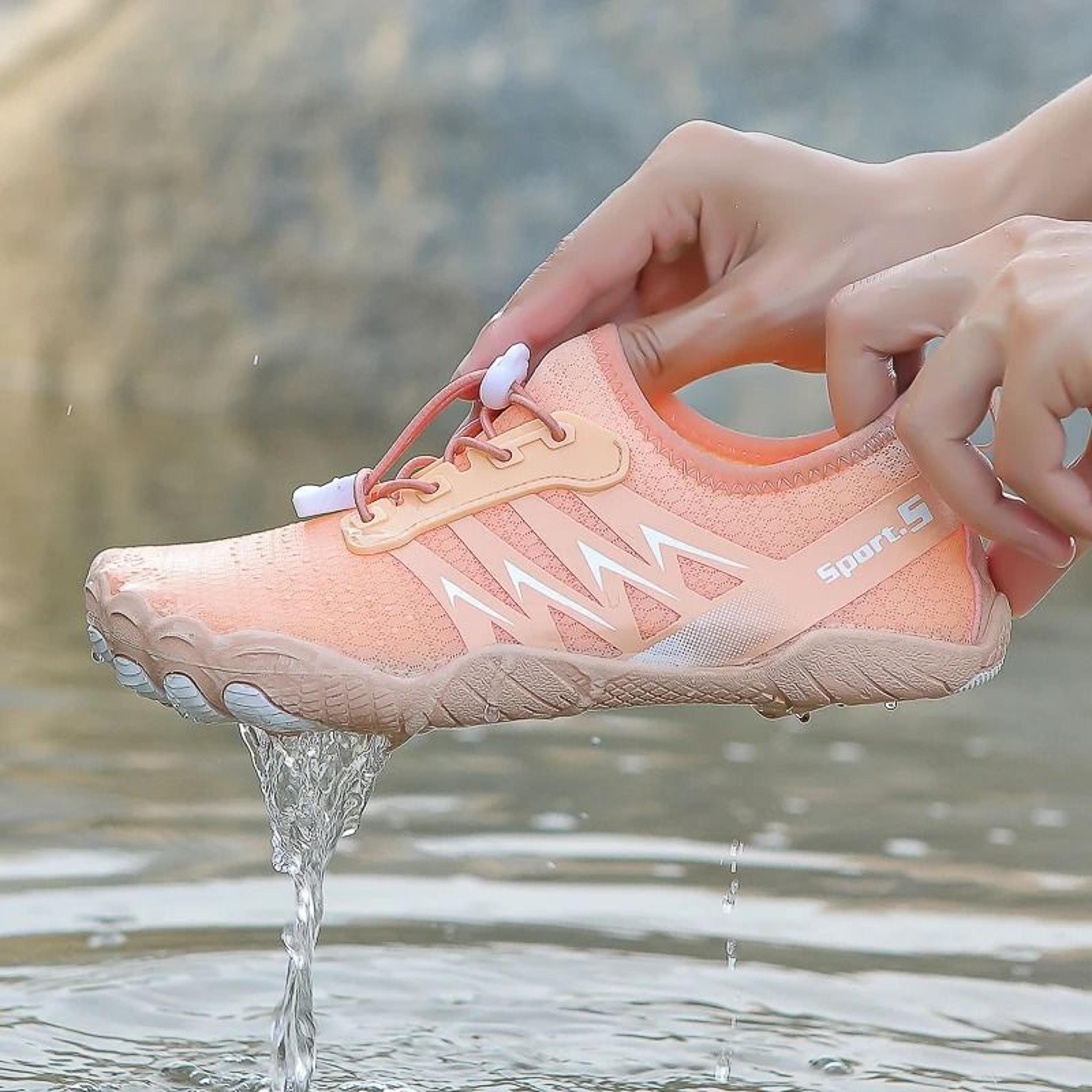 Mens Water Shoes Quick Dry Five Finger Aqua Sneakers Anti Slip Size 3546 5